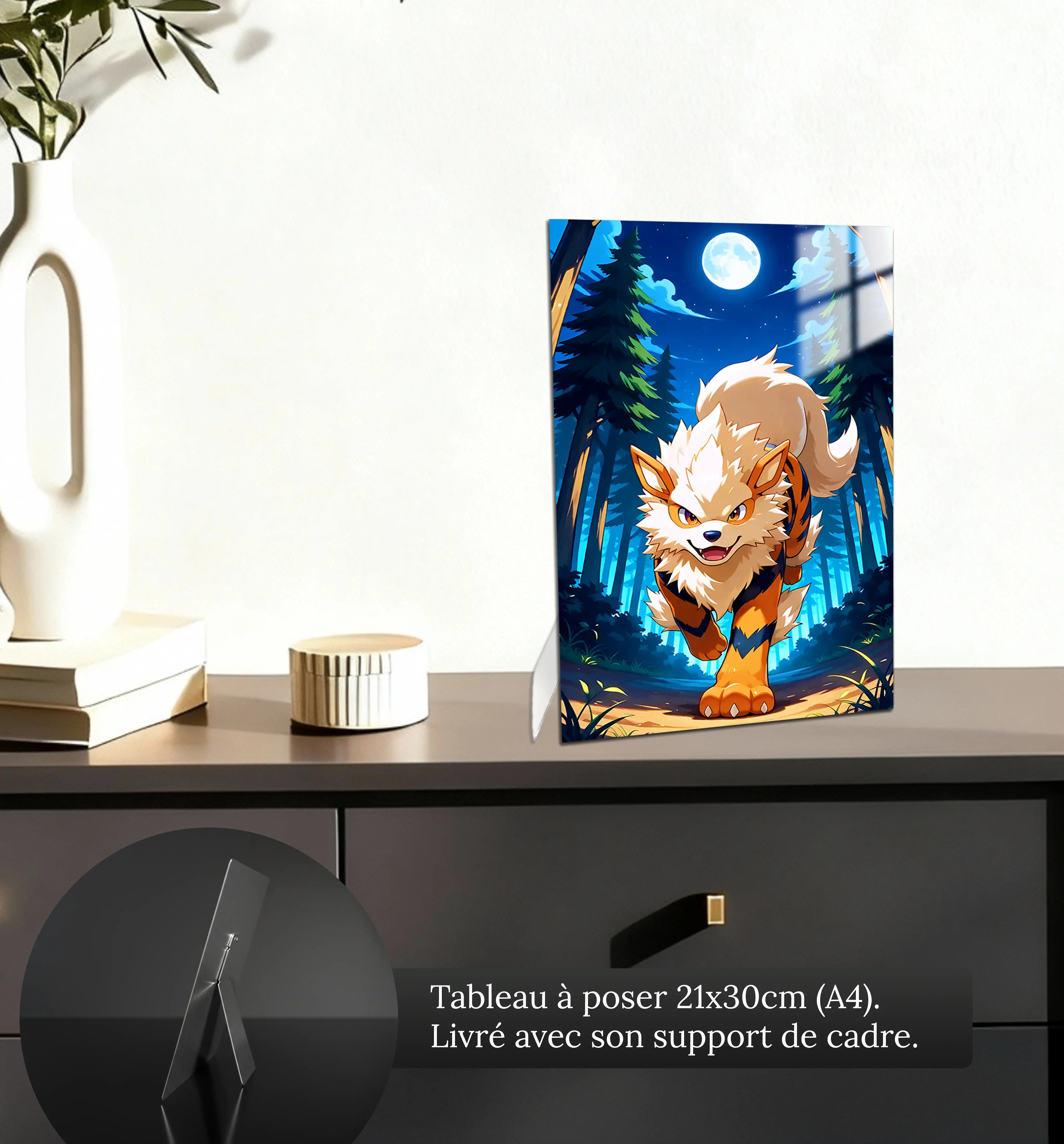 tableau-pokemon-arcanin-clair-de-lune-petit-format-a-poser-sur-meuble | DreamWay