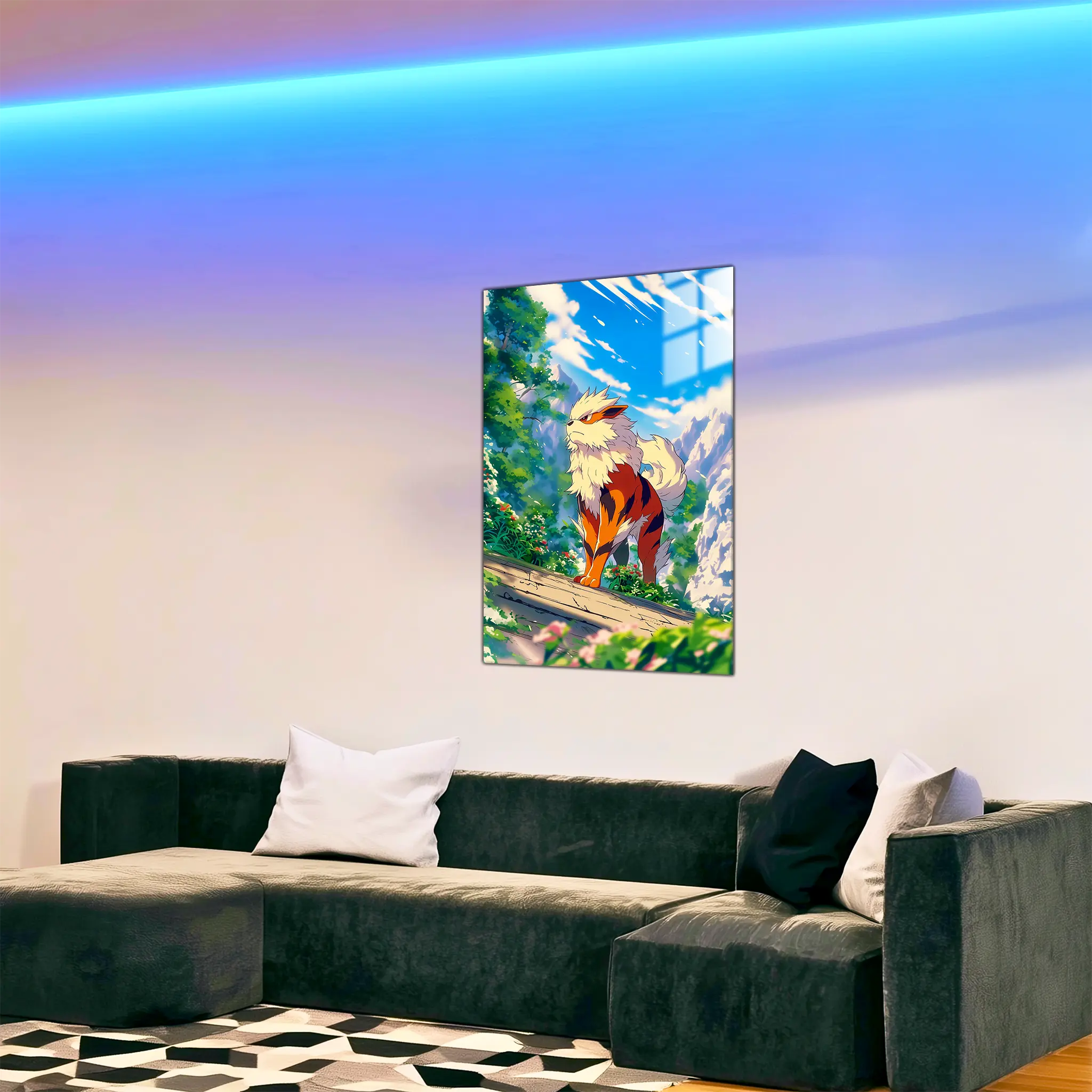 tableau-pokemon-arcanin-nature-dans-le-salon | DreamWay