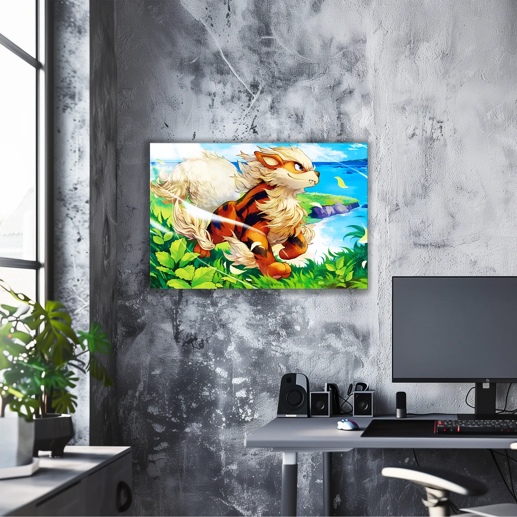 Tableau Pokémon Arcanin Paysage
