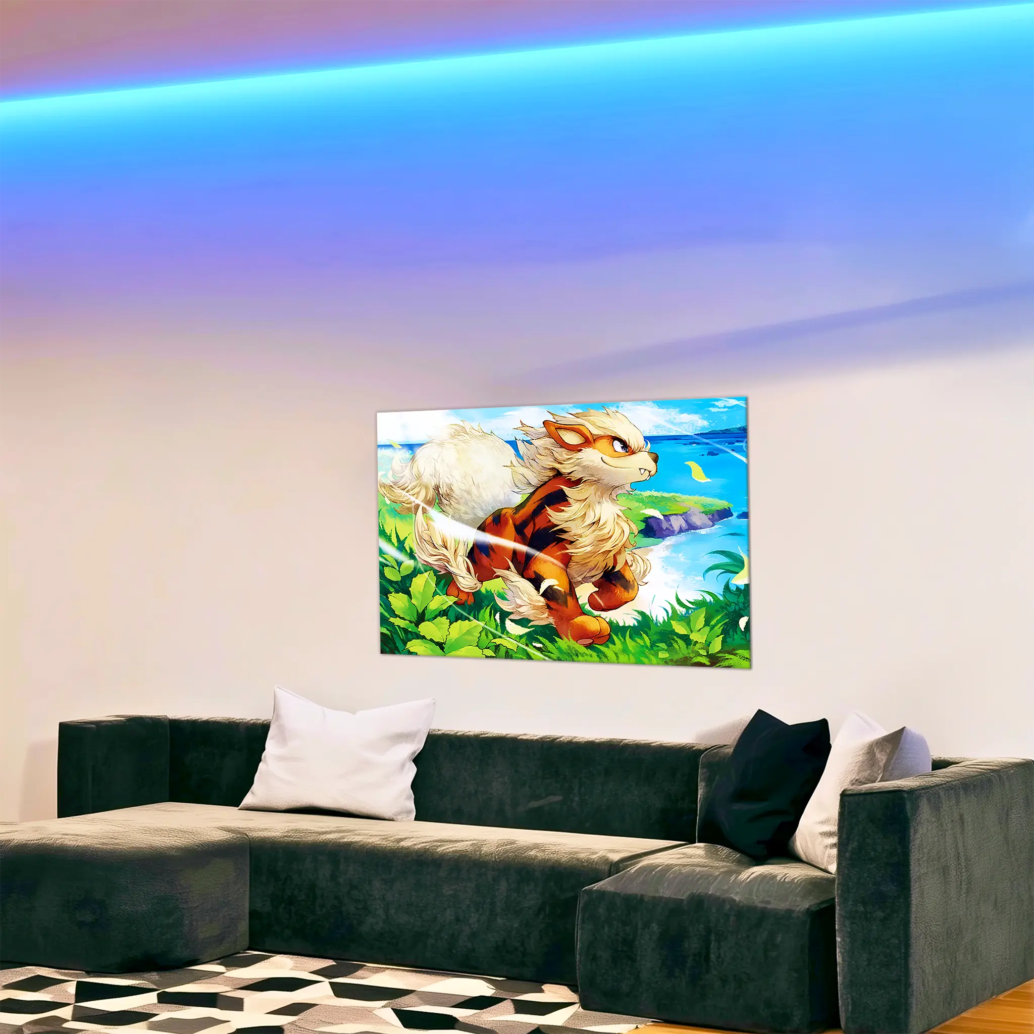 tableau-pokemon-arcanin-paysage-dans-le-salon | DreamWay