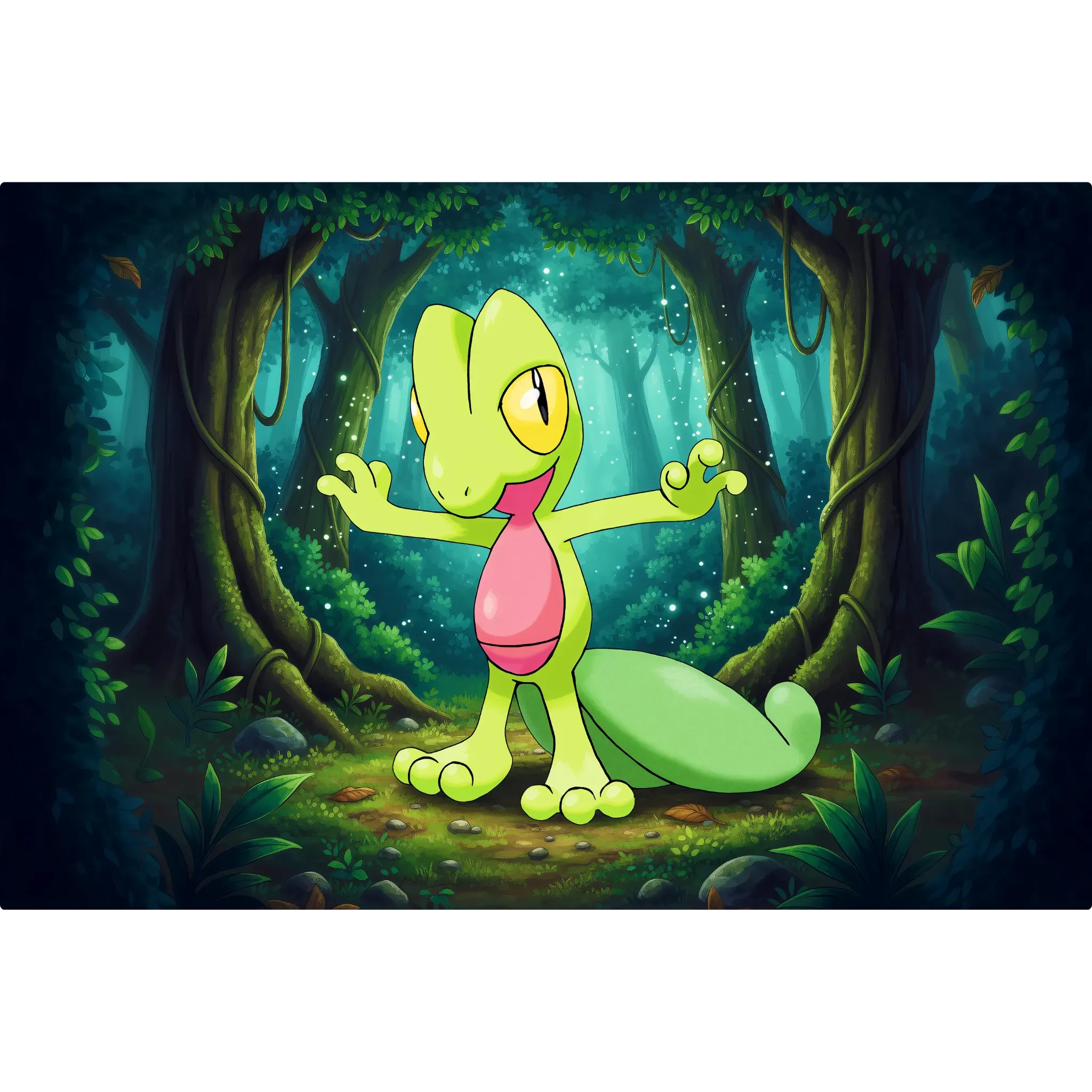 Tableau Pokémon Arcko Paysage