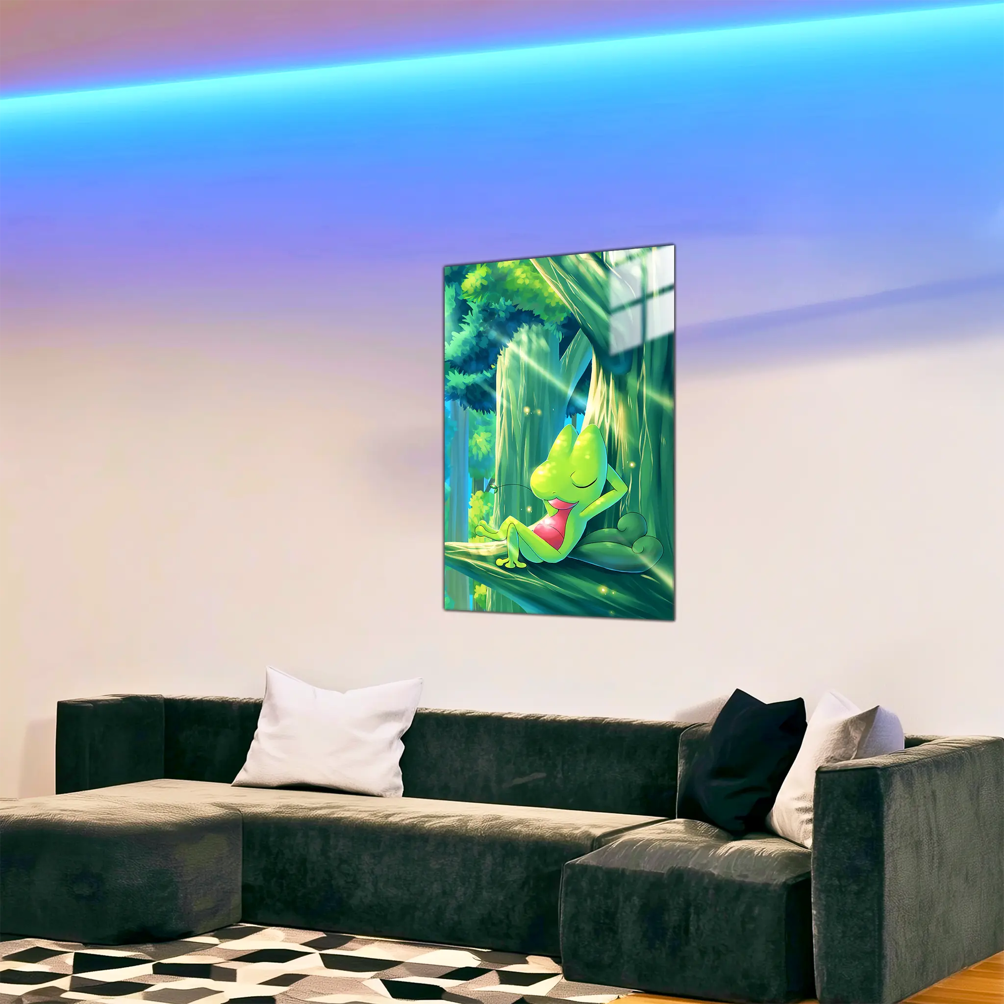 tableau-pokemon-arcko-sieste-dans-le-salon | DreamWay