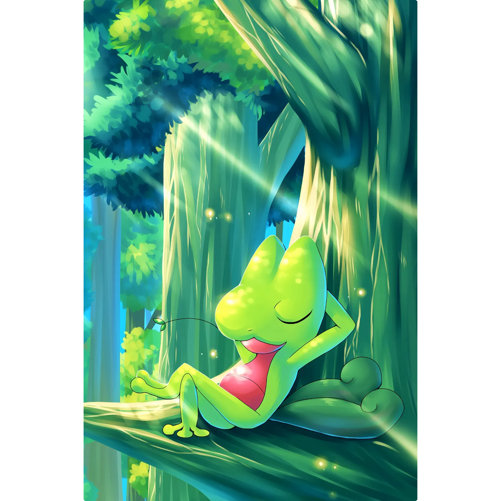 Tableau Pokémon Arcko Sieste
