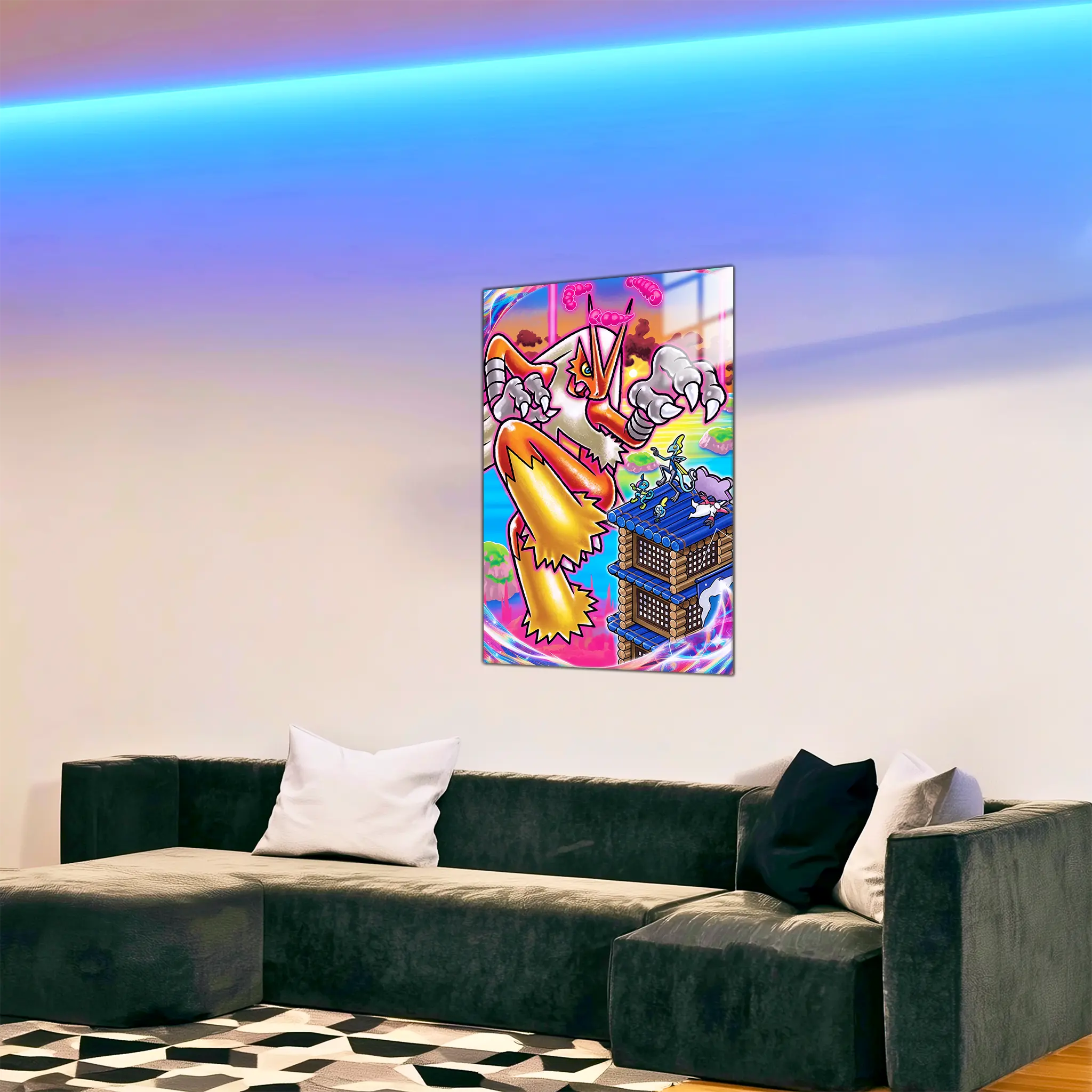 tableau-pokemon-brasegali-colore-dans-le-salon | DreamWay