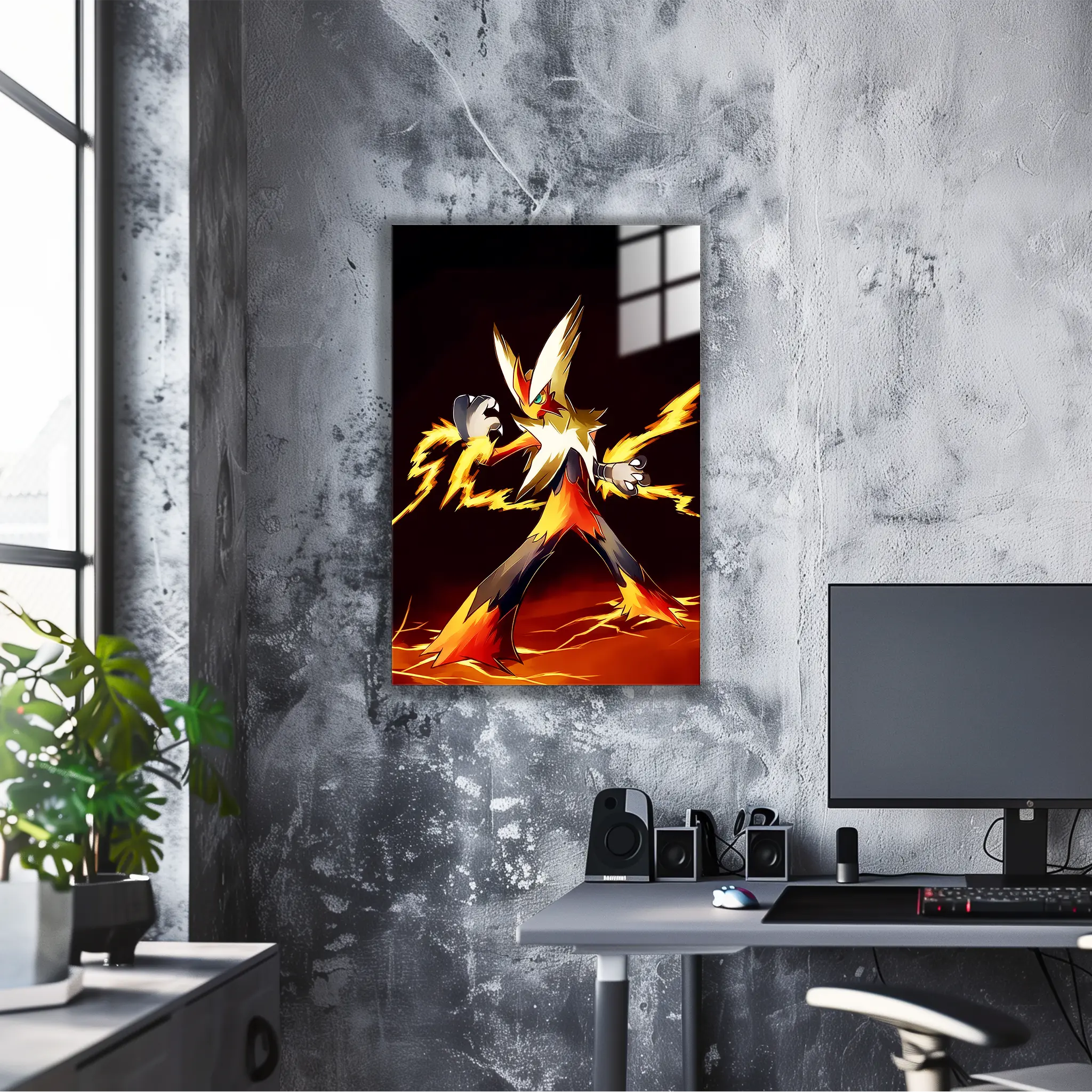 Tableau Pokémon Braségali Déflagration