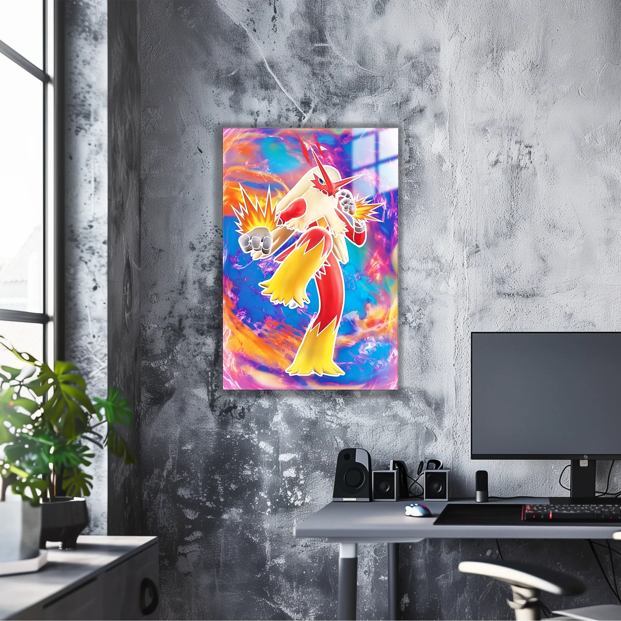 Tableau Pokémon Braségali Pied Voltige