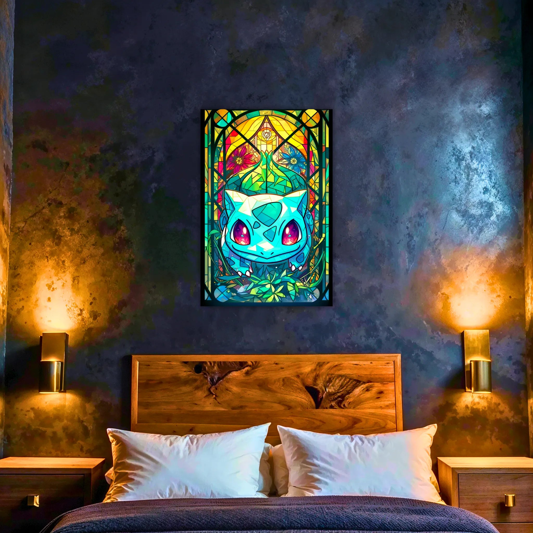 Tableau Pokémon Bulbizarre Vitrail