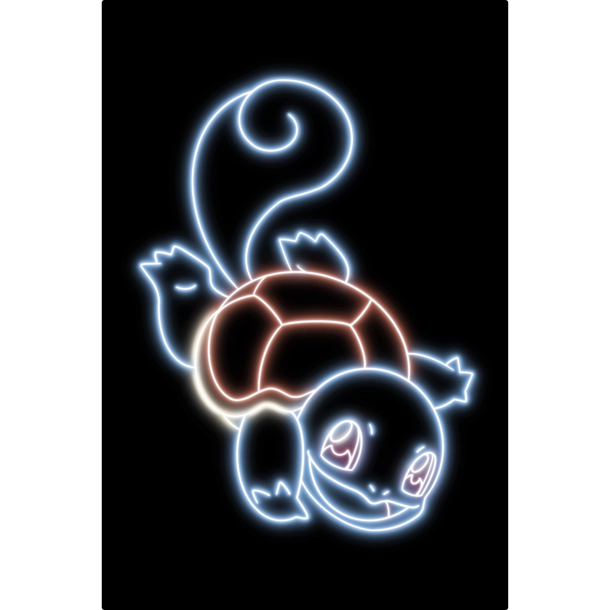 Tableau Pokémon Carapuce Néon