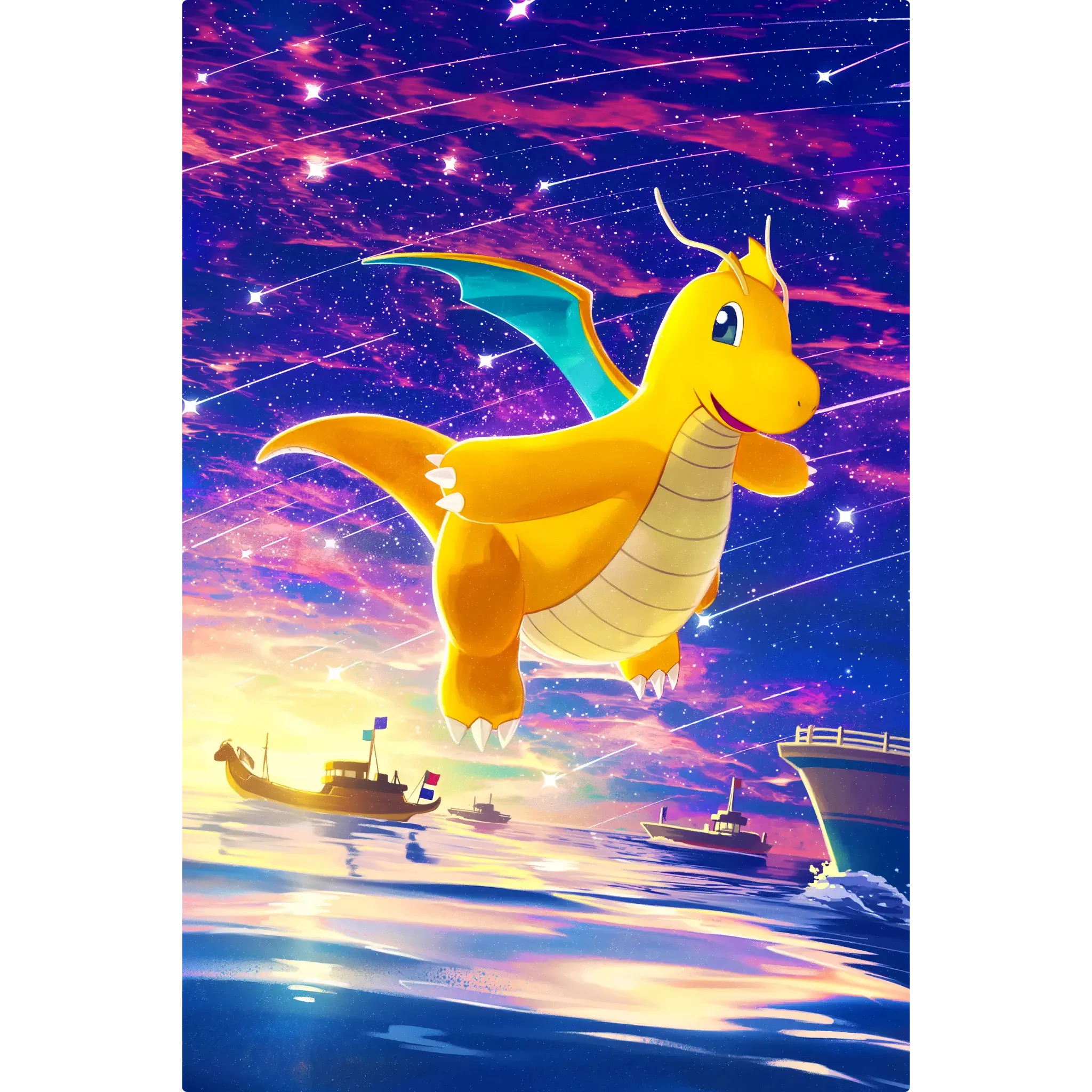 Tableau Pokémon Dracolosse Méteor