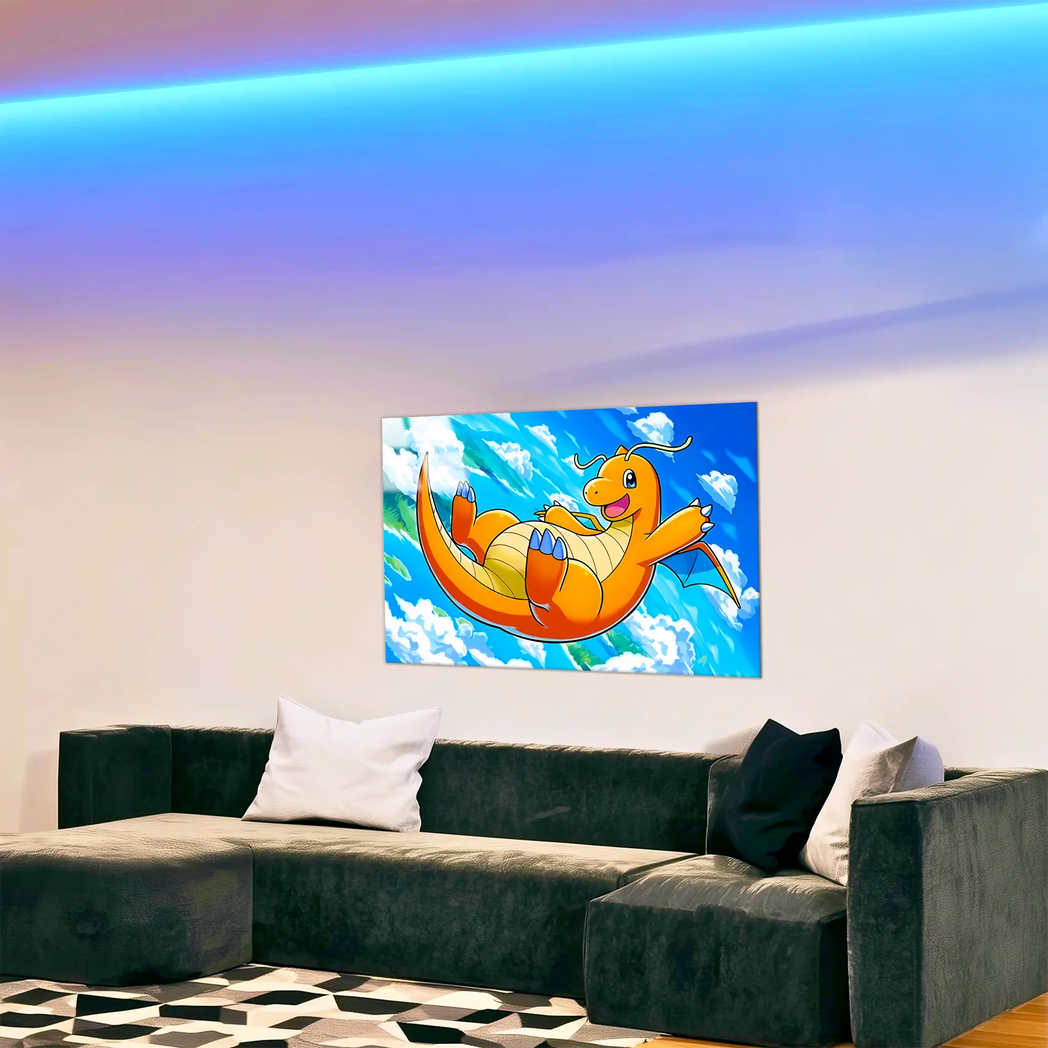 tableau-pokemon-dracolosse-paysage-dans-le-salon | DreamWay
