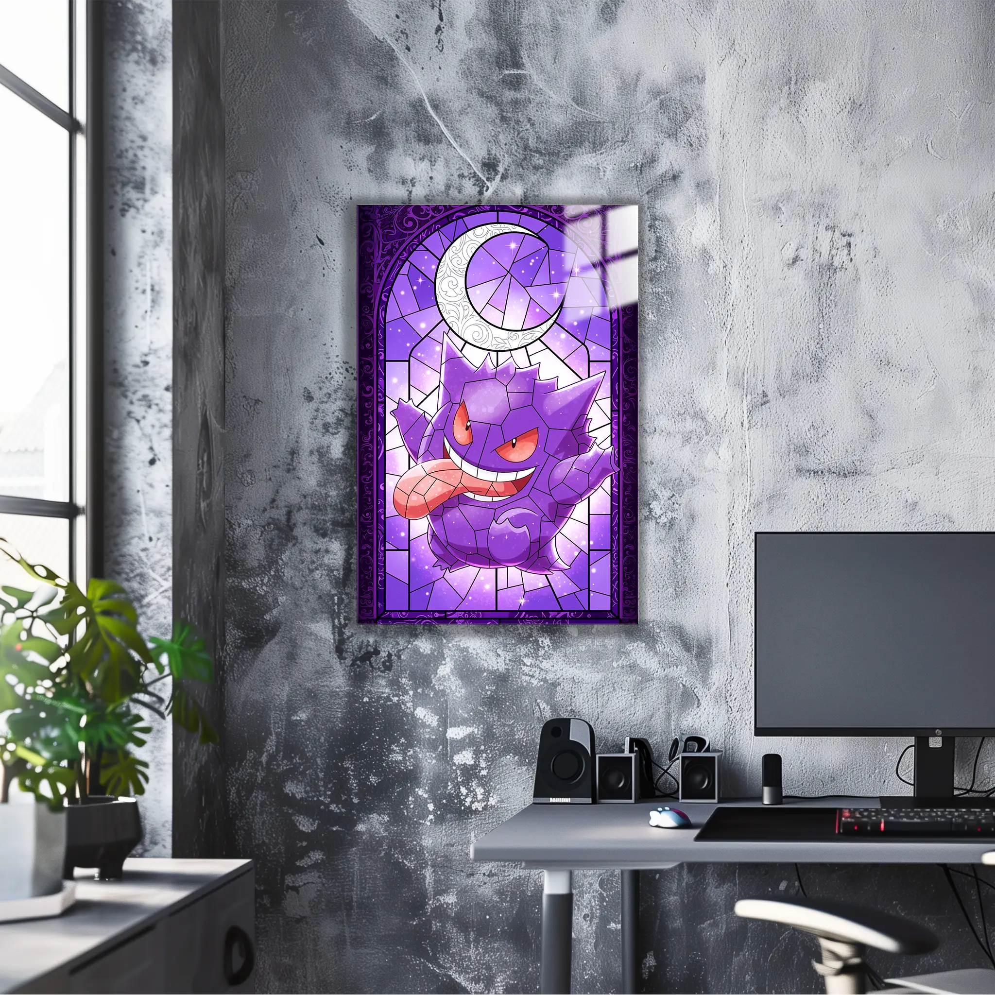 Tableau Pokémon Ectoplasma Vitrail