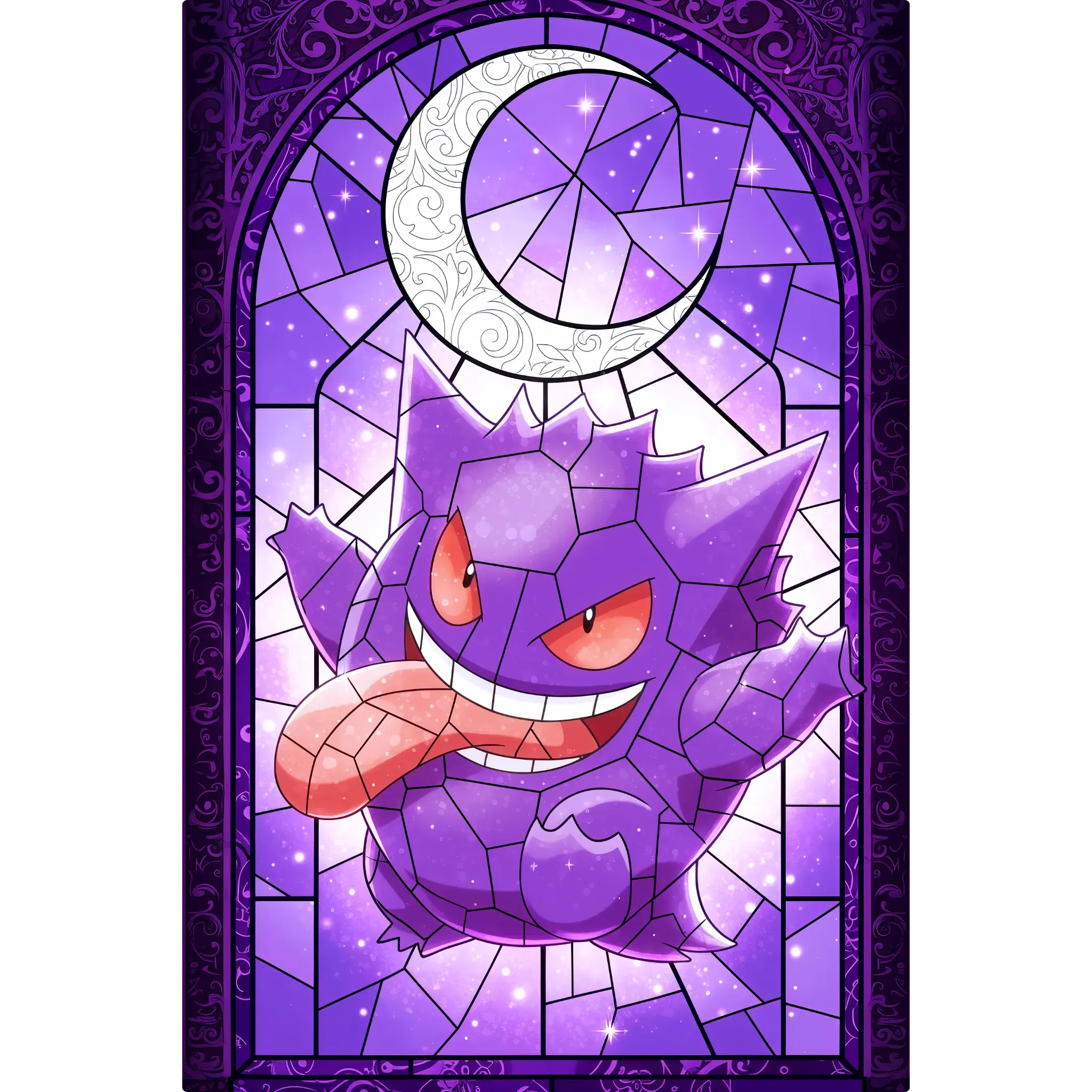 Tableau Pokémon Ectoplasma Vitrail