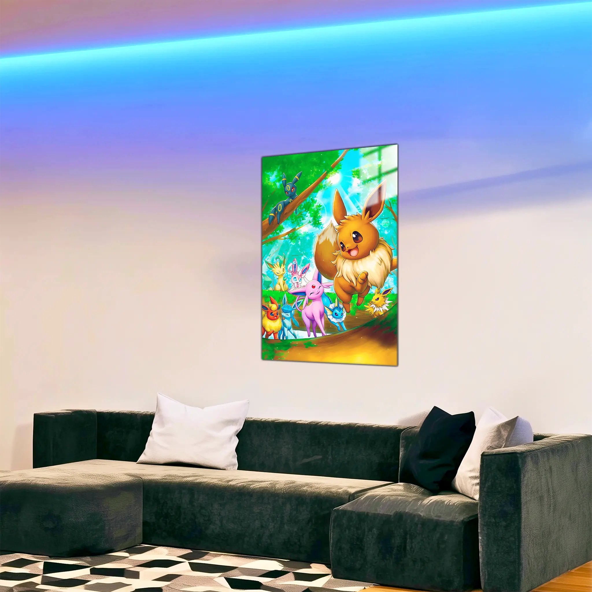tableau-pokemon-evoli-et-cie-dans-le-salon | DreamWay