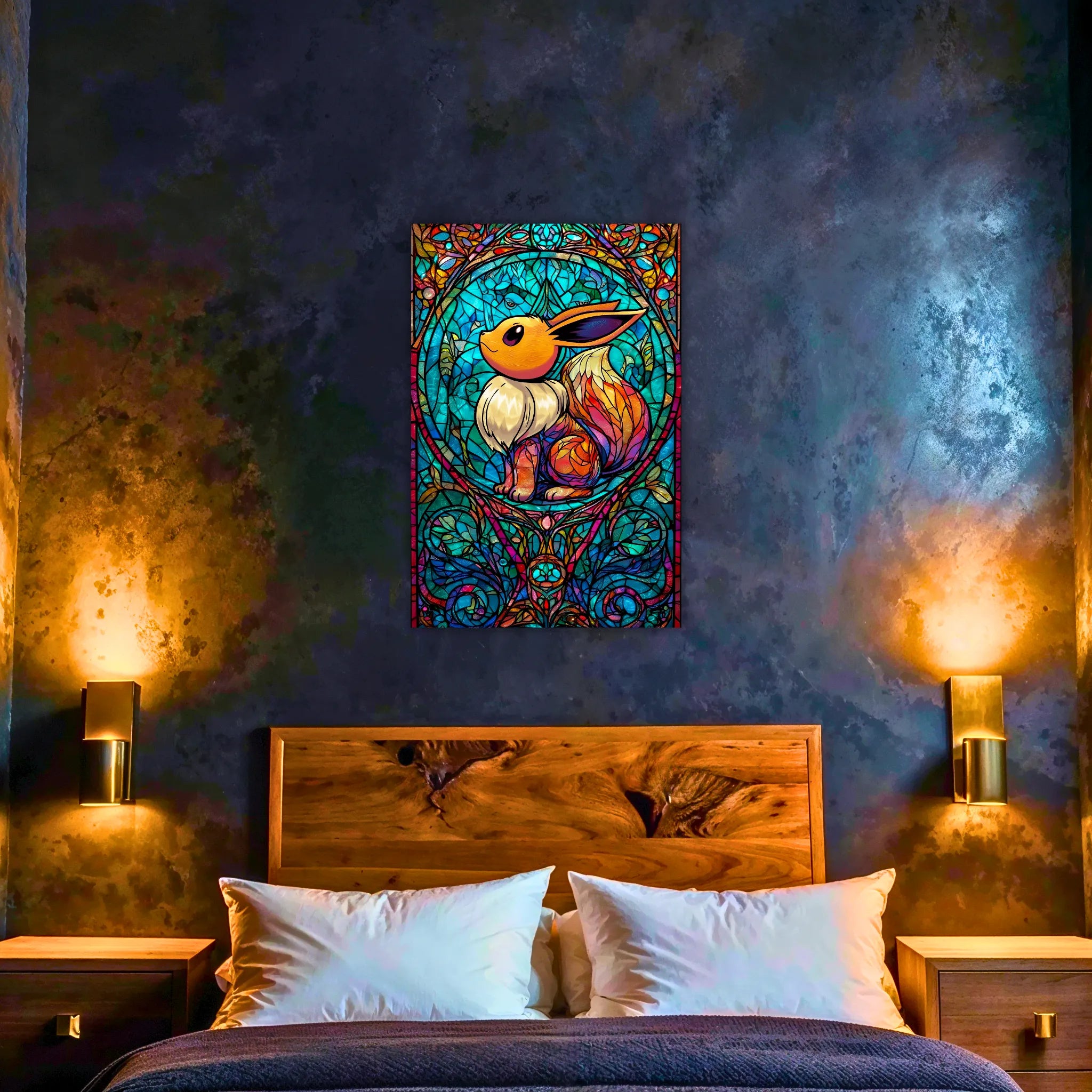 Tableau Pokémon Évoli Vitrail
