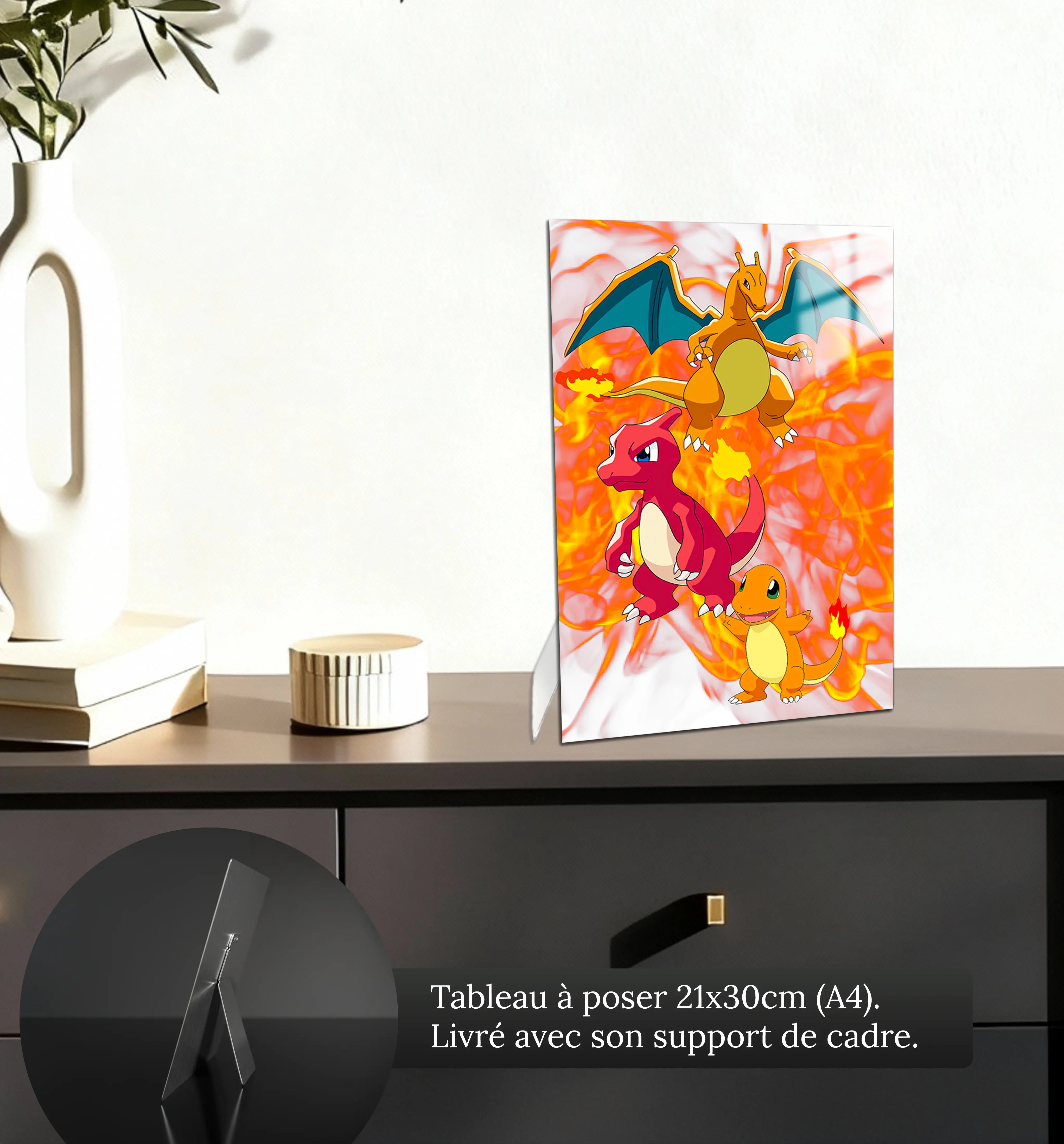 tableau-pokemon-evolution-salameche-petit-format-a-poser-sur-meuble | DreamWay