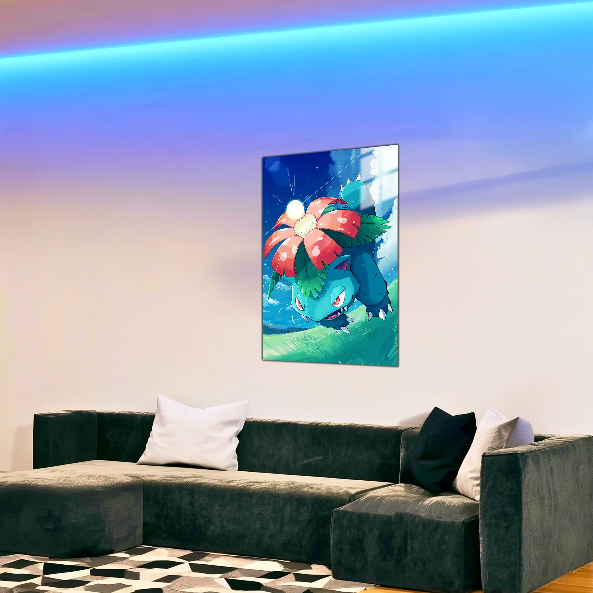 tableau-pokemon-florizarre-attaque-dans-le-salon | DreamWay