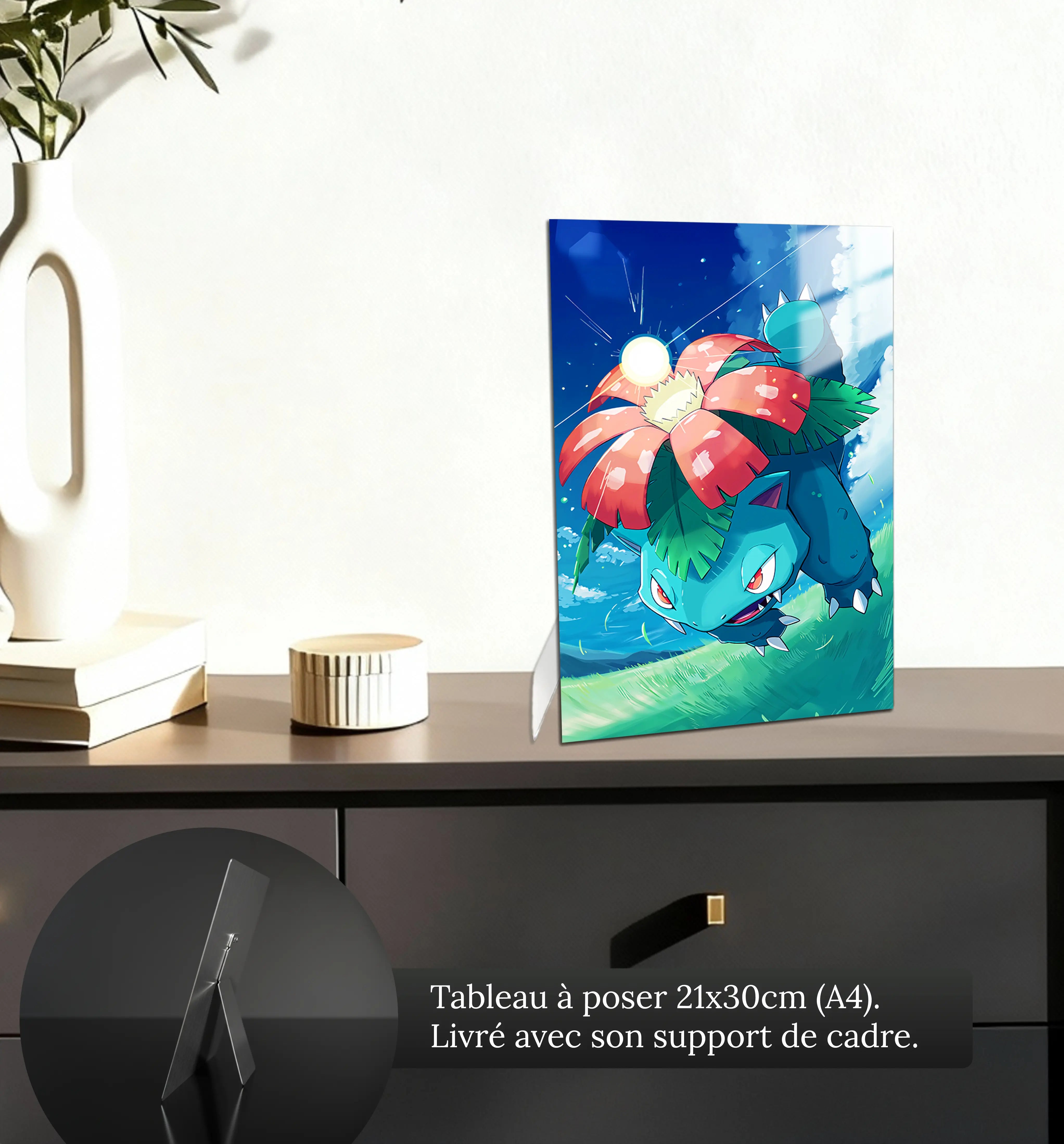 tableau-pokemon-florizarre-attaque-petit-format-a-poser-sur-meuble | DreamWay