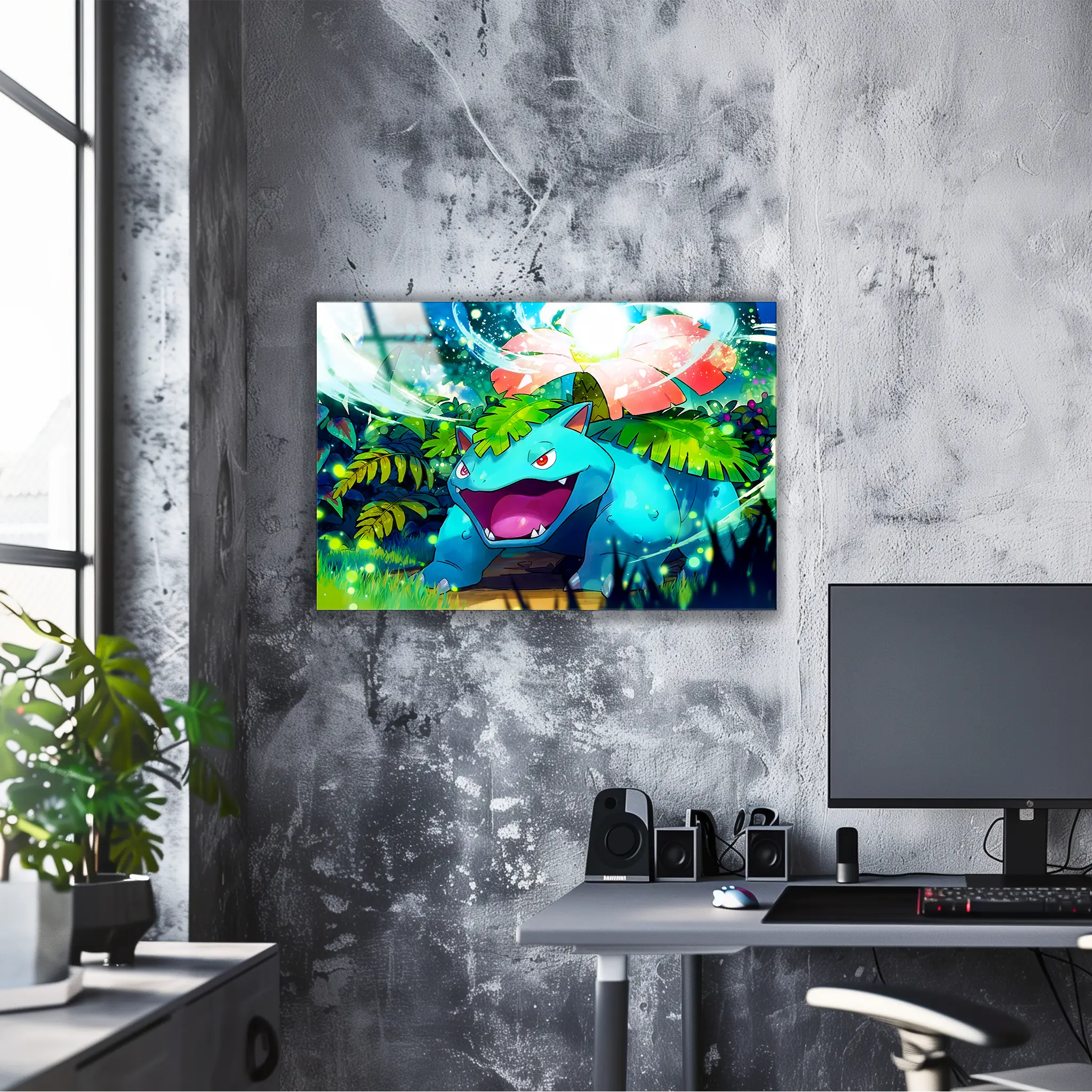 Tableau Pokémon Florizarre Paysage