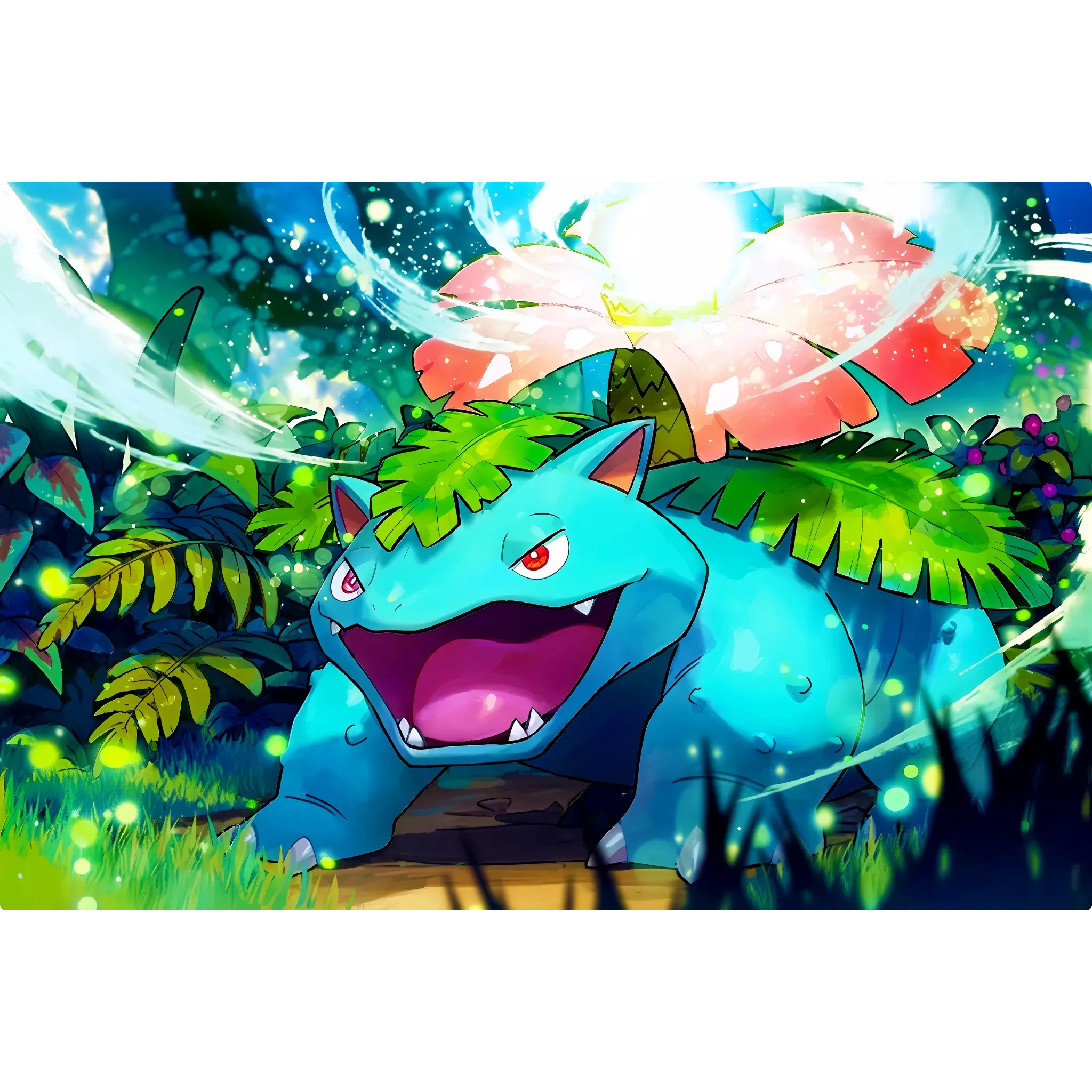Tableau Pokémon Florizarre Paysage