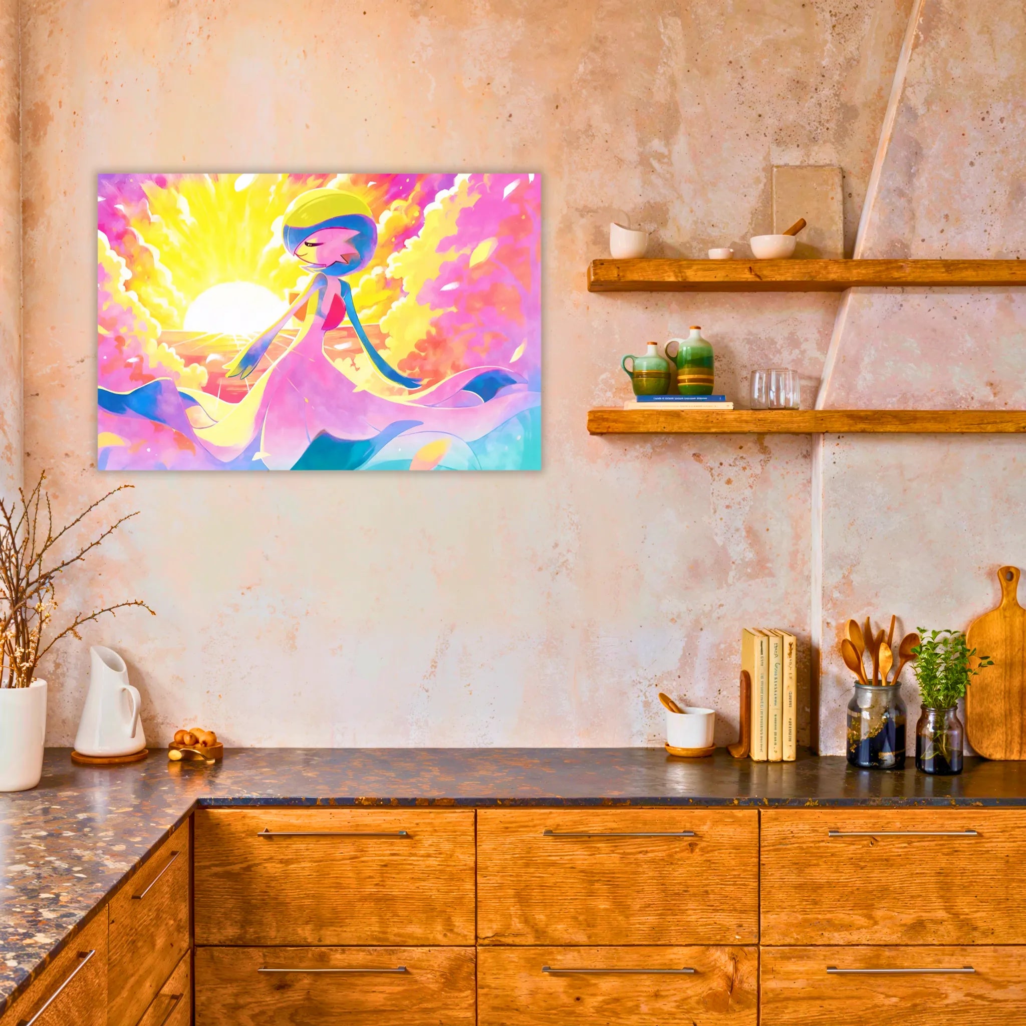 Tableau Pokémon Gardevoir Paysage