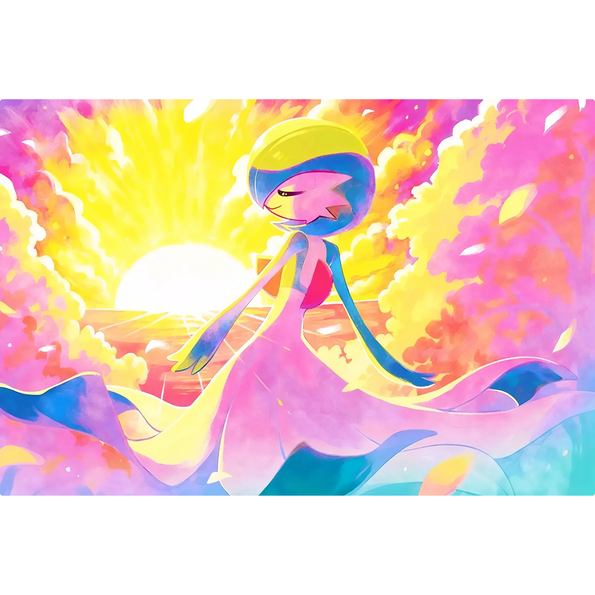 Tableau Pokémon Gardevoir Paysage
