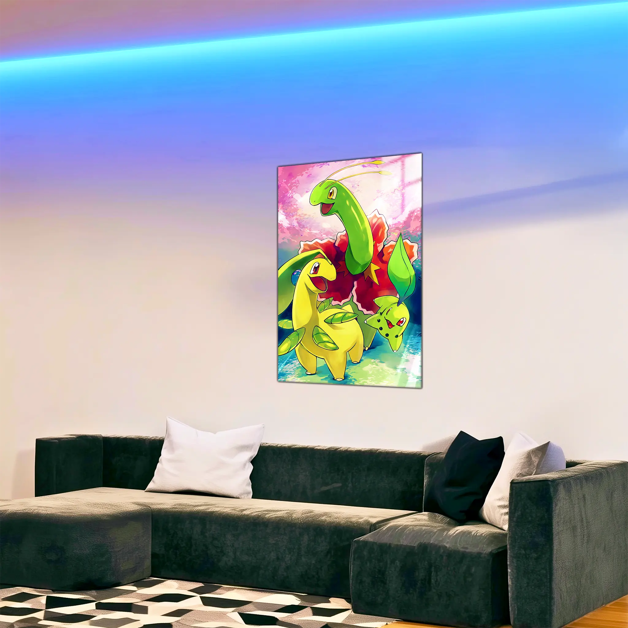 tableau-pokemon-germignon-et-ses-evolutions-dans-le-salon | DreamWay