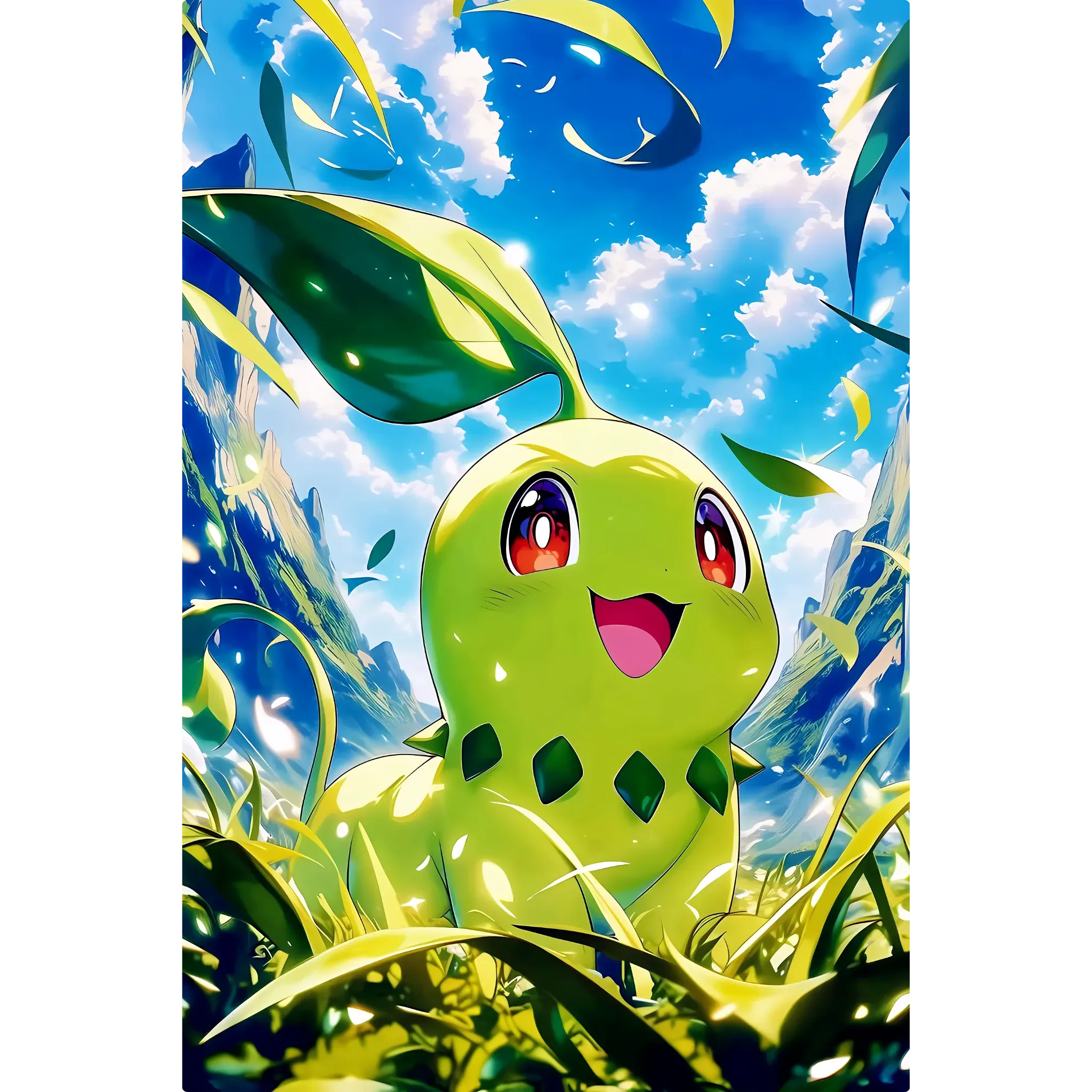 Tableau Pokémon Germignon Nature