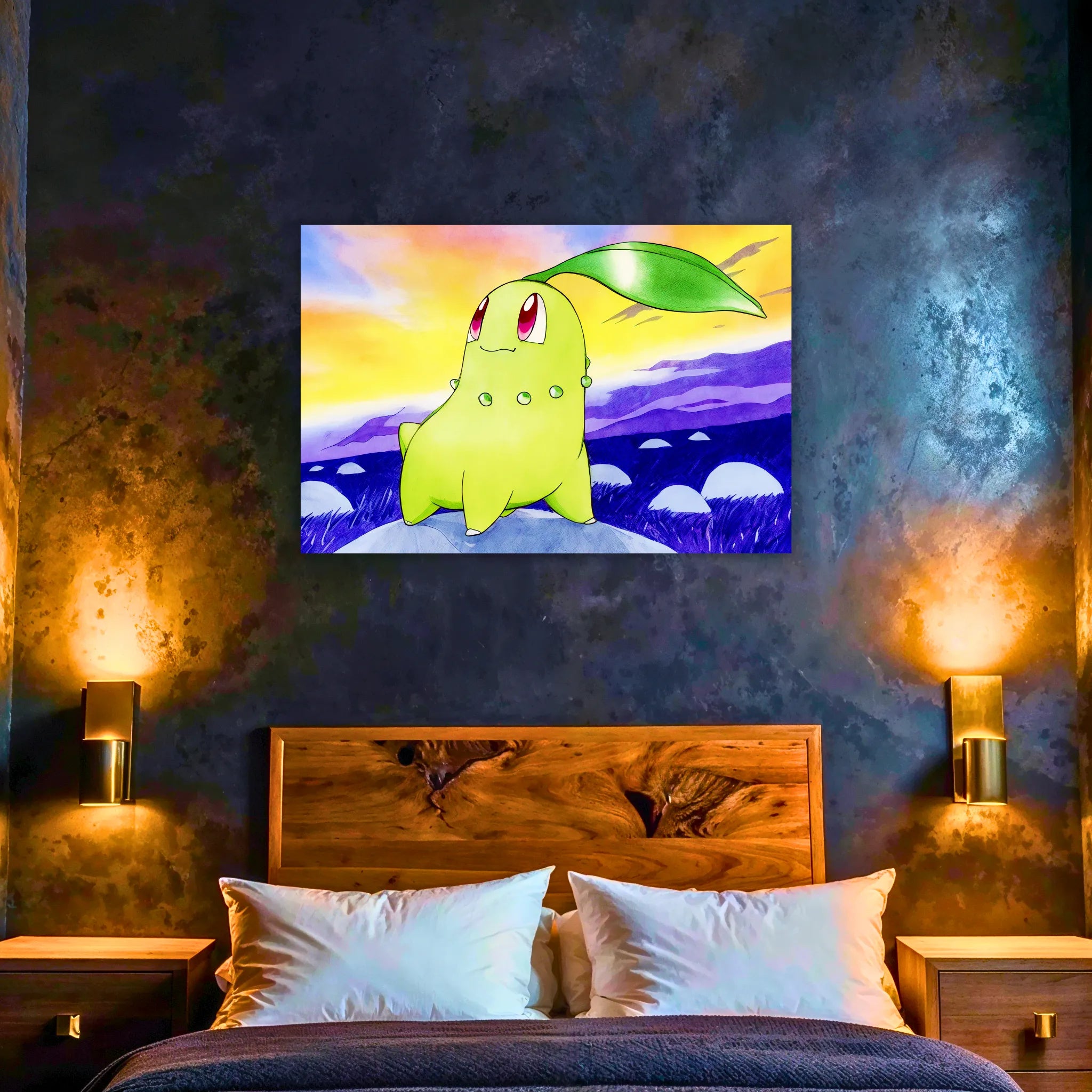 Tableau Pokémon Germignon Paysage