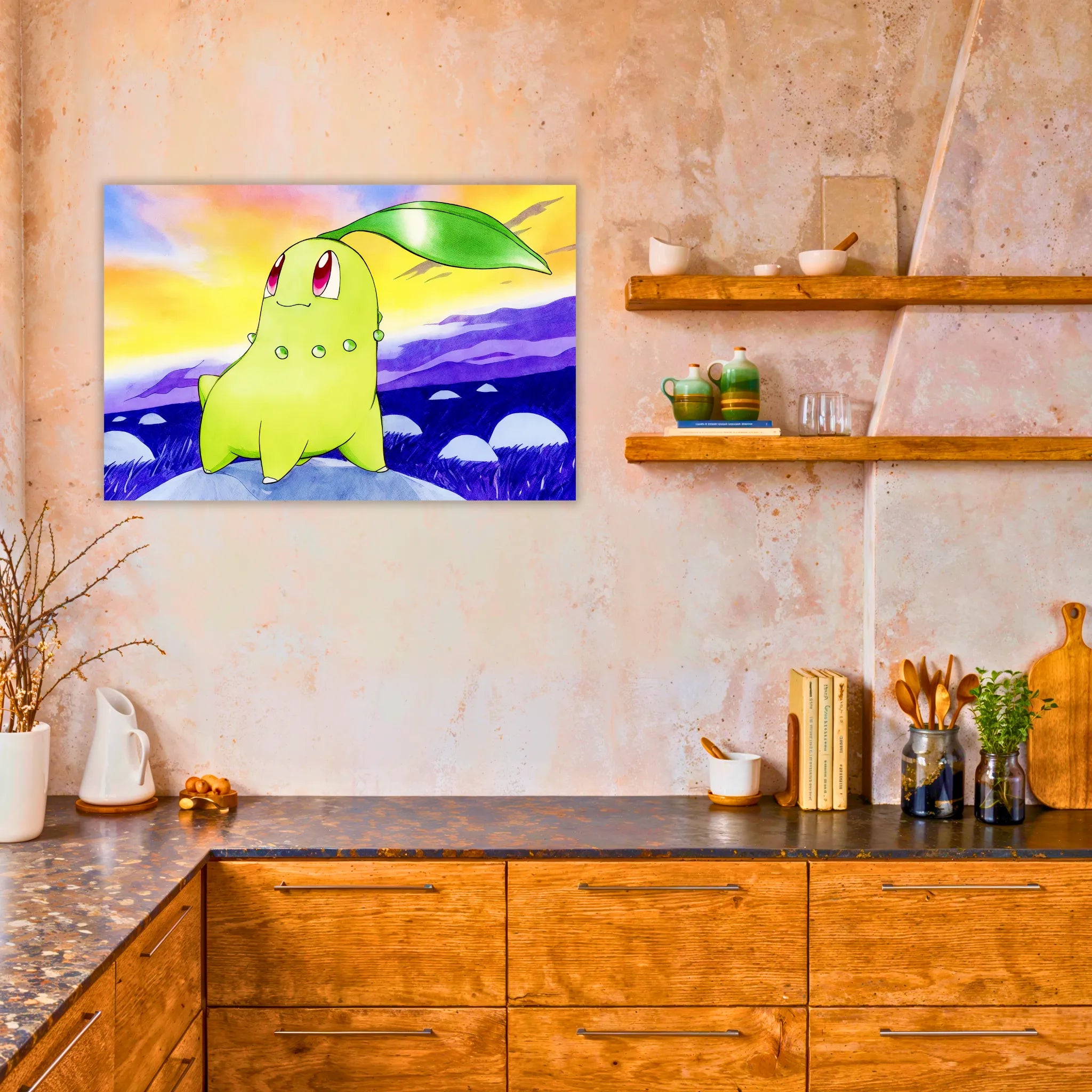 Tableau Pokémon Germignon Paysage