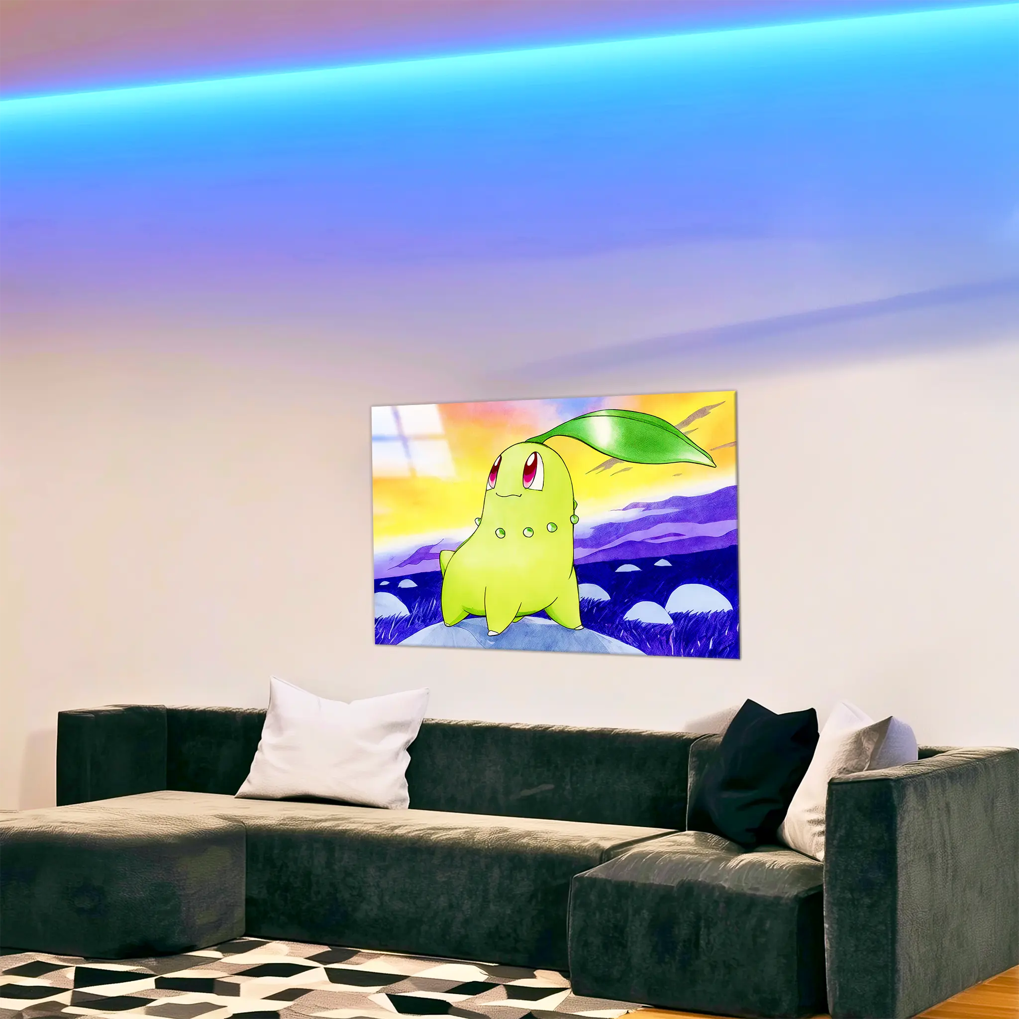 tableau-pokemon-germignon-paysage-dans-le-salon | DreamWay