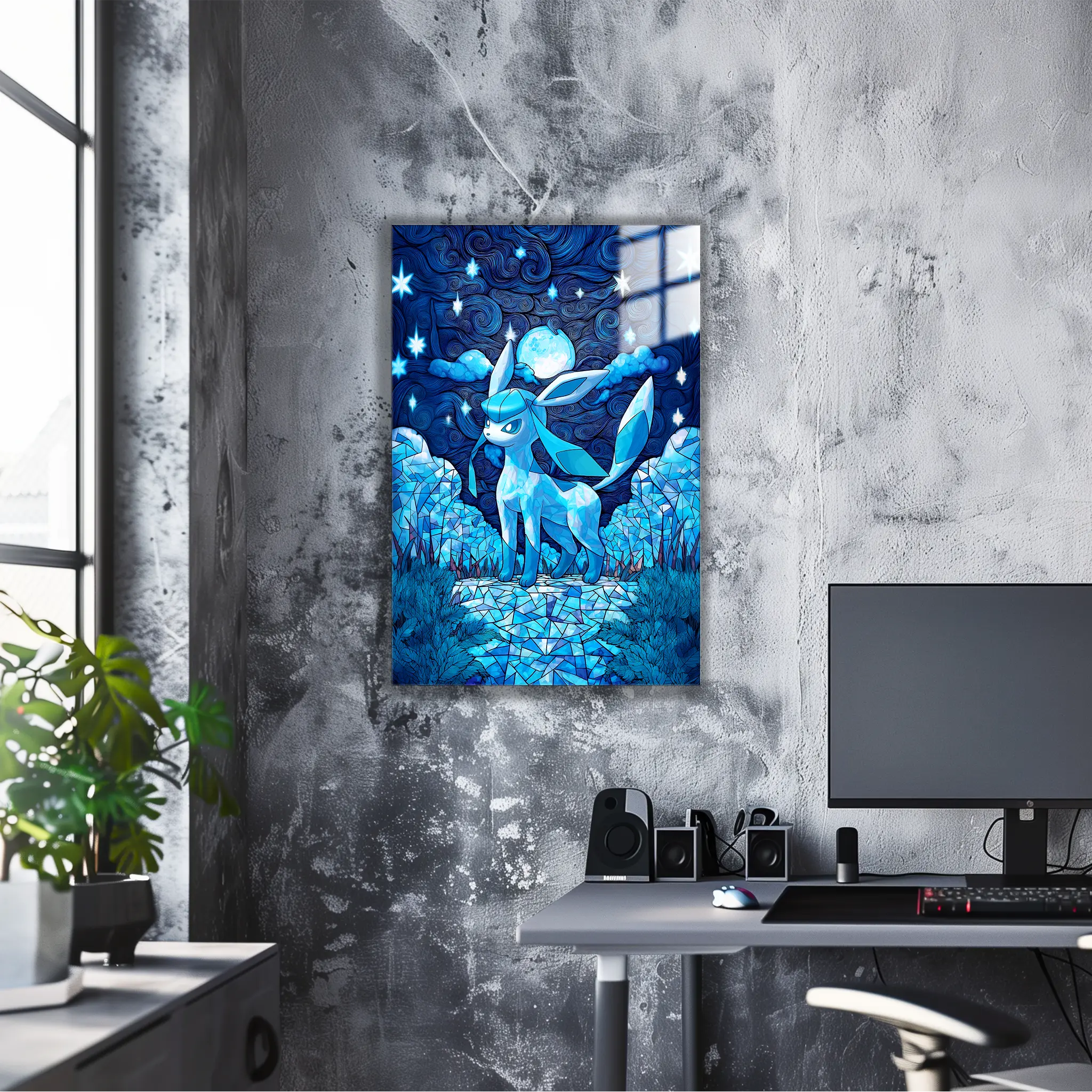 Tableau Pokémon Givrali Paysage