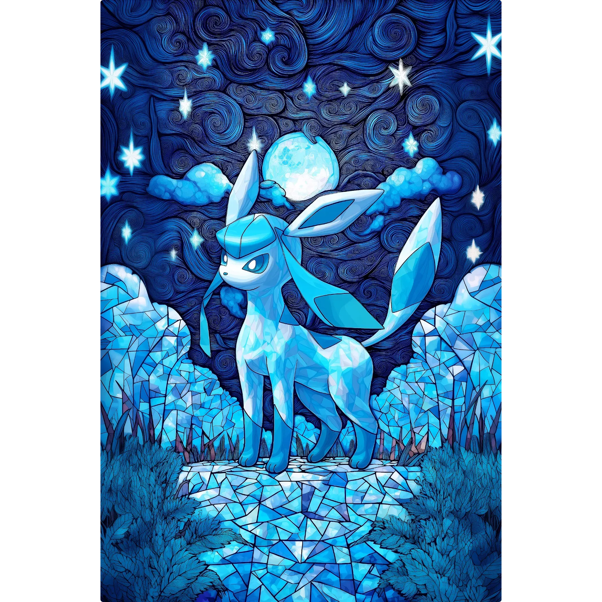Tableau Pokémon Givrali Paysage