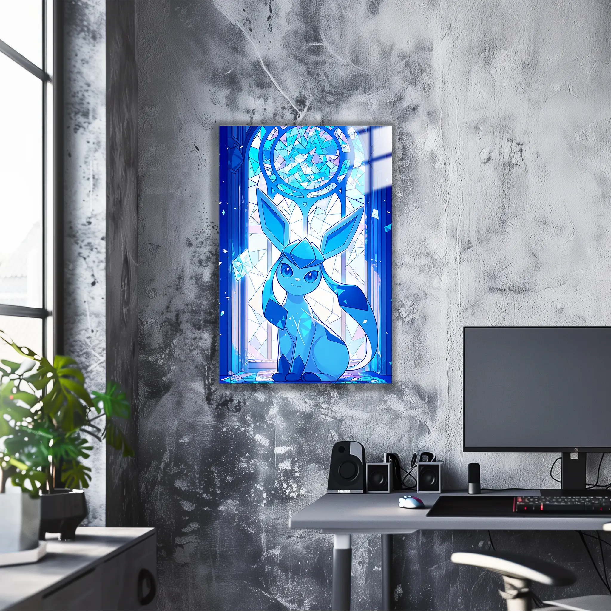 Tableau Pokémon Givrali Vitrail