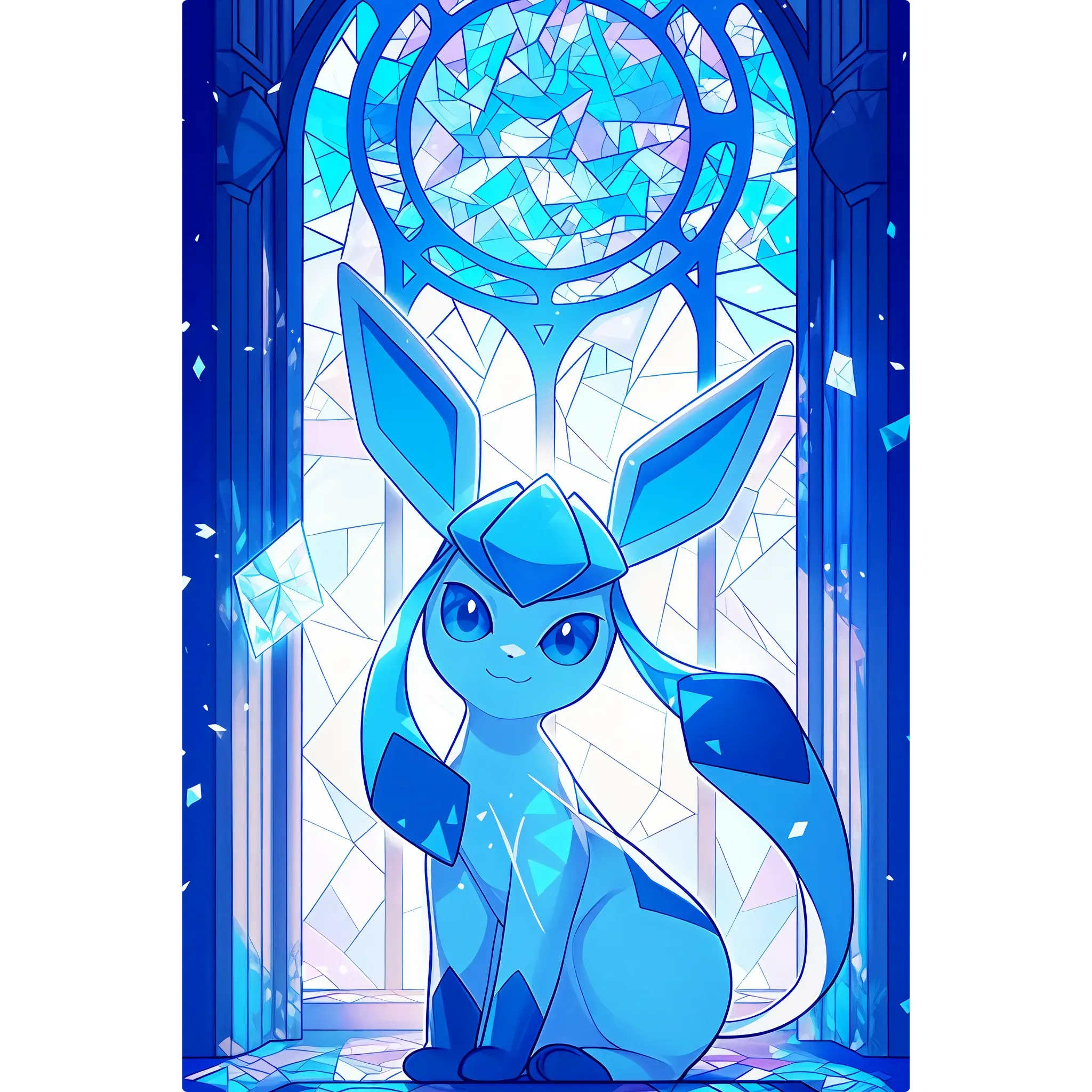 Tableau Pokémon Givrali Vitrail