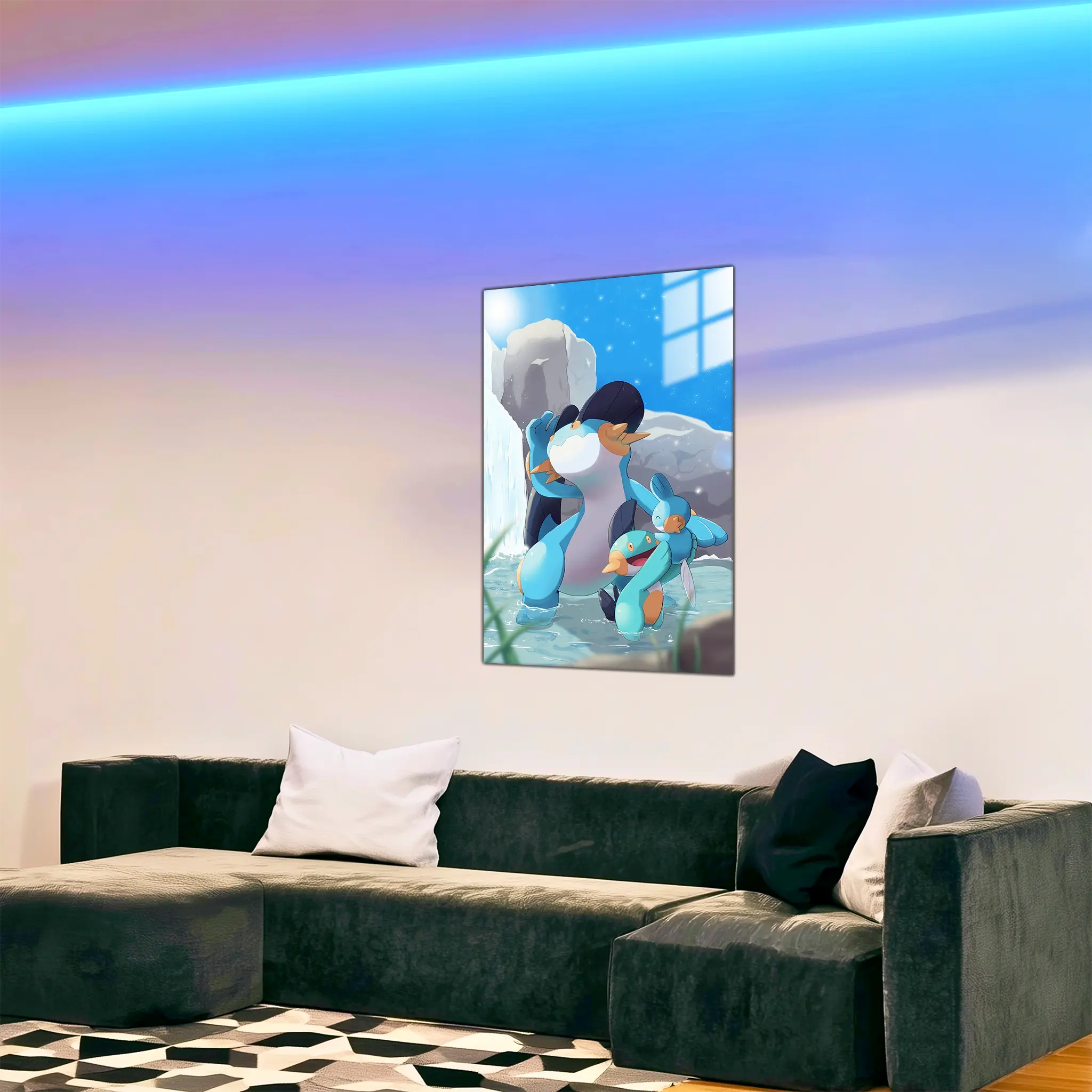 tableau-pokemon-gobou-et-ses-evolutions-dans-le-salon | DreamWay