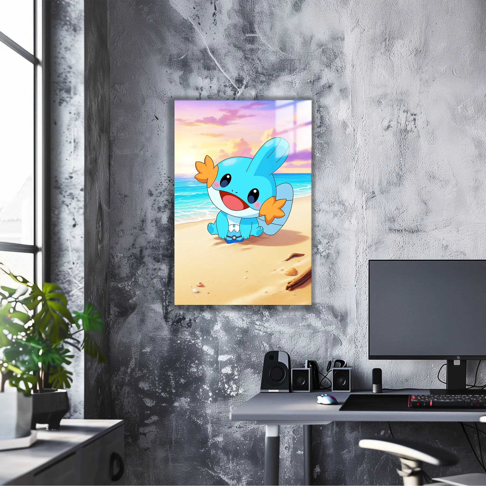 Tableau Pokémon Gobou Plage