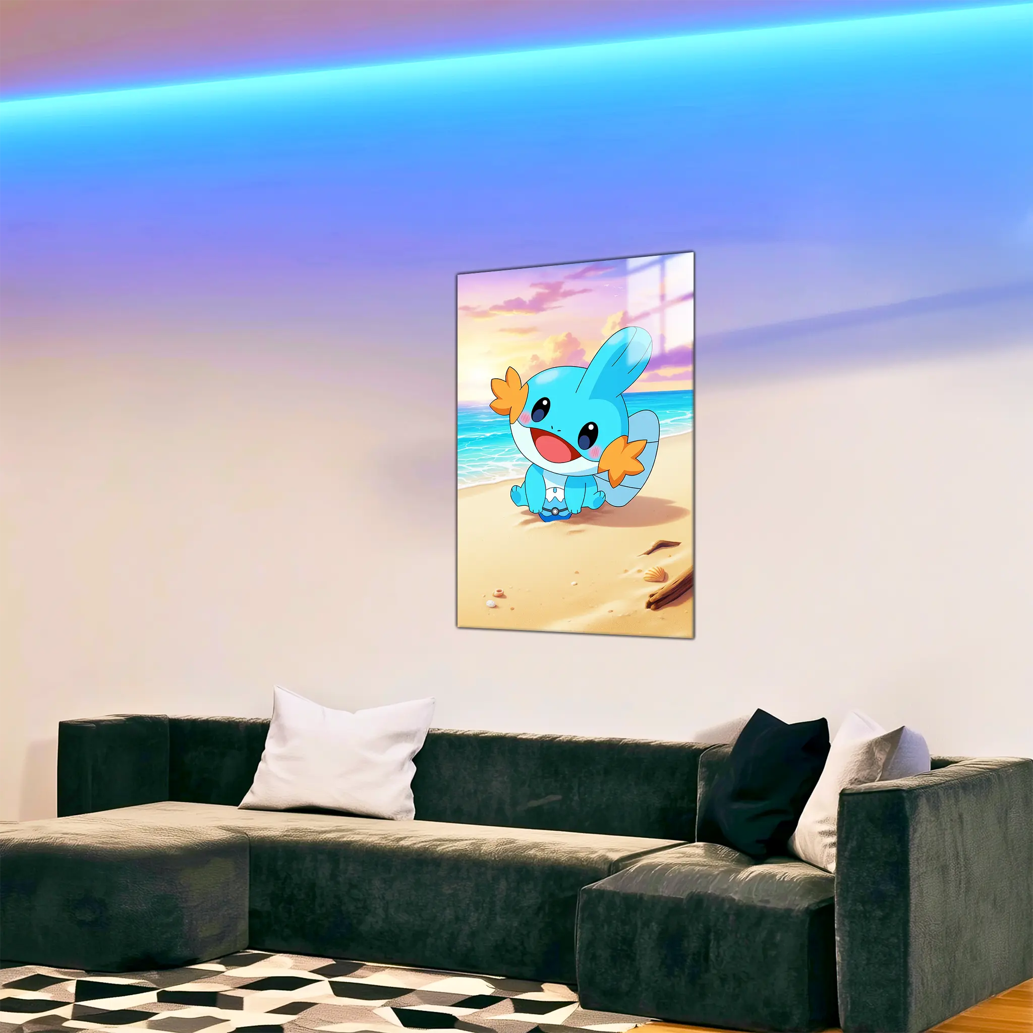 tableau-pokemon-gobou-plage-dans-le-salon | DreamWay