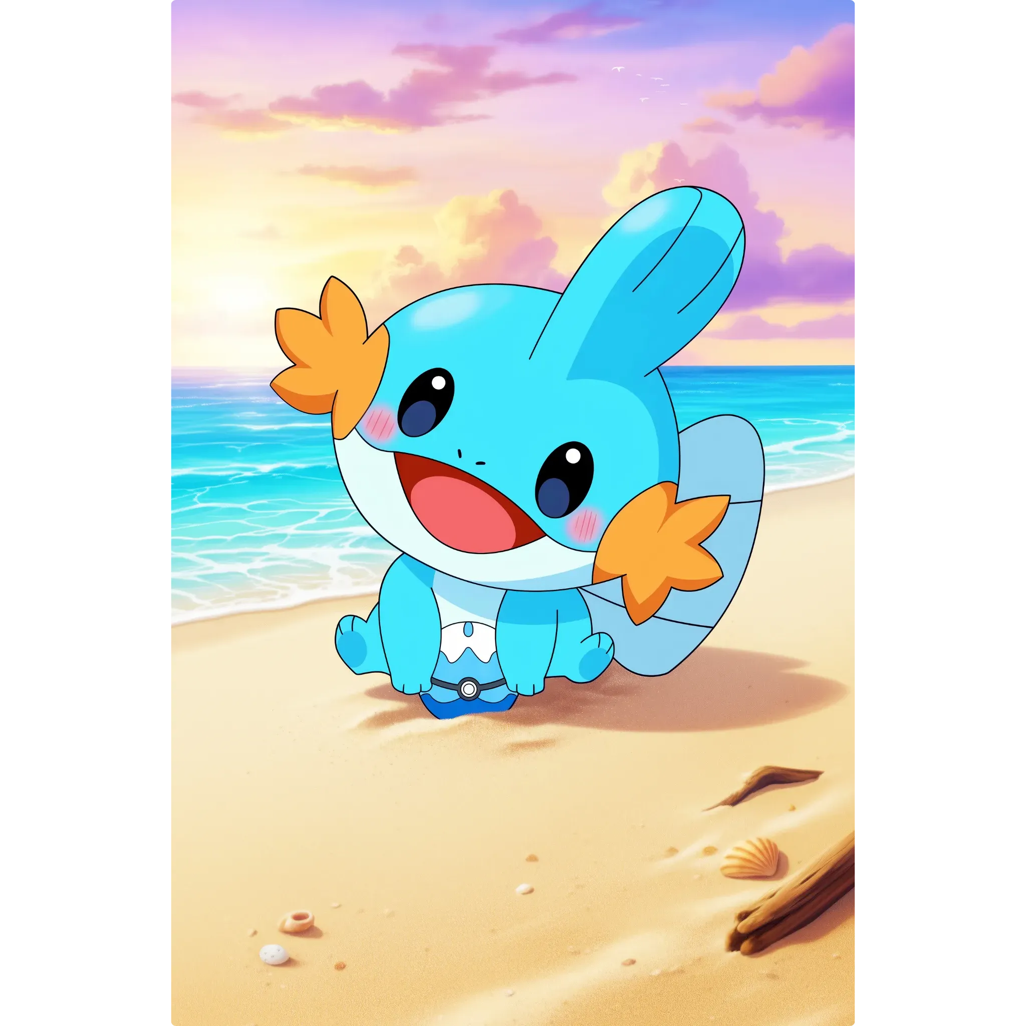 Tableau Pokémon Gobou Plage