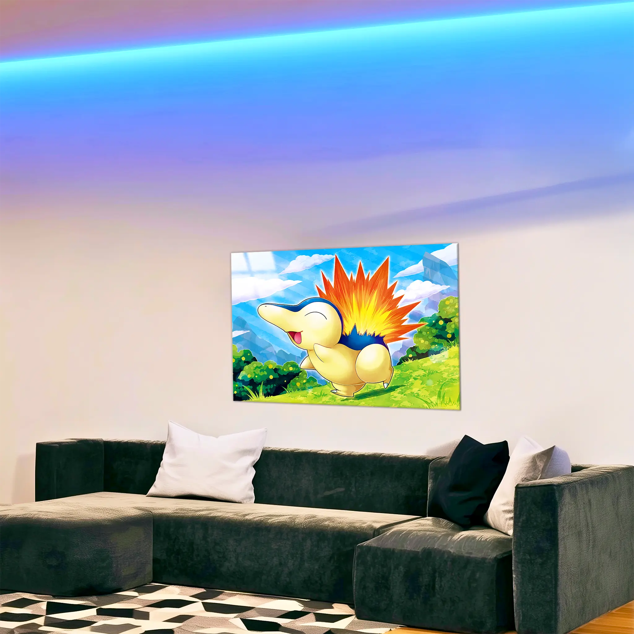tableau-pokemon-hericendre-nature-dans-le-salon | DreamWay