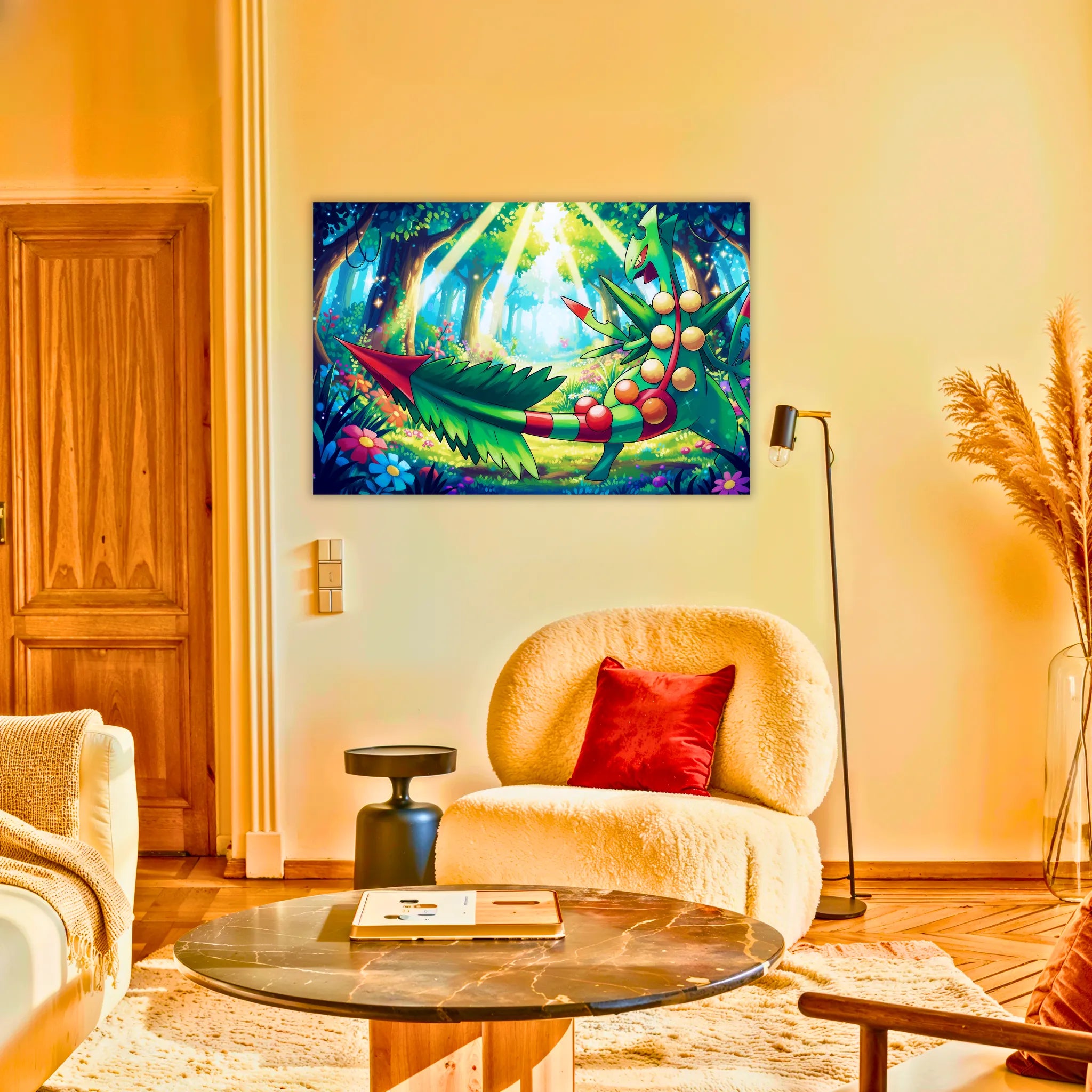 Tableau Pokémon Jungko Paysage