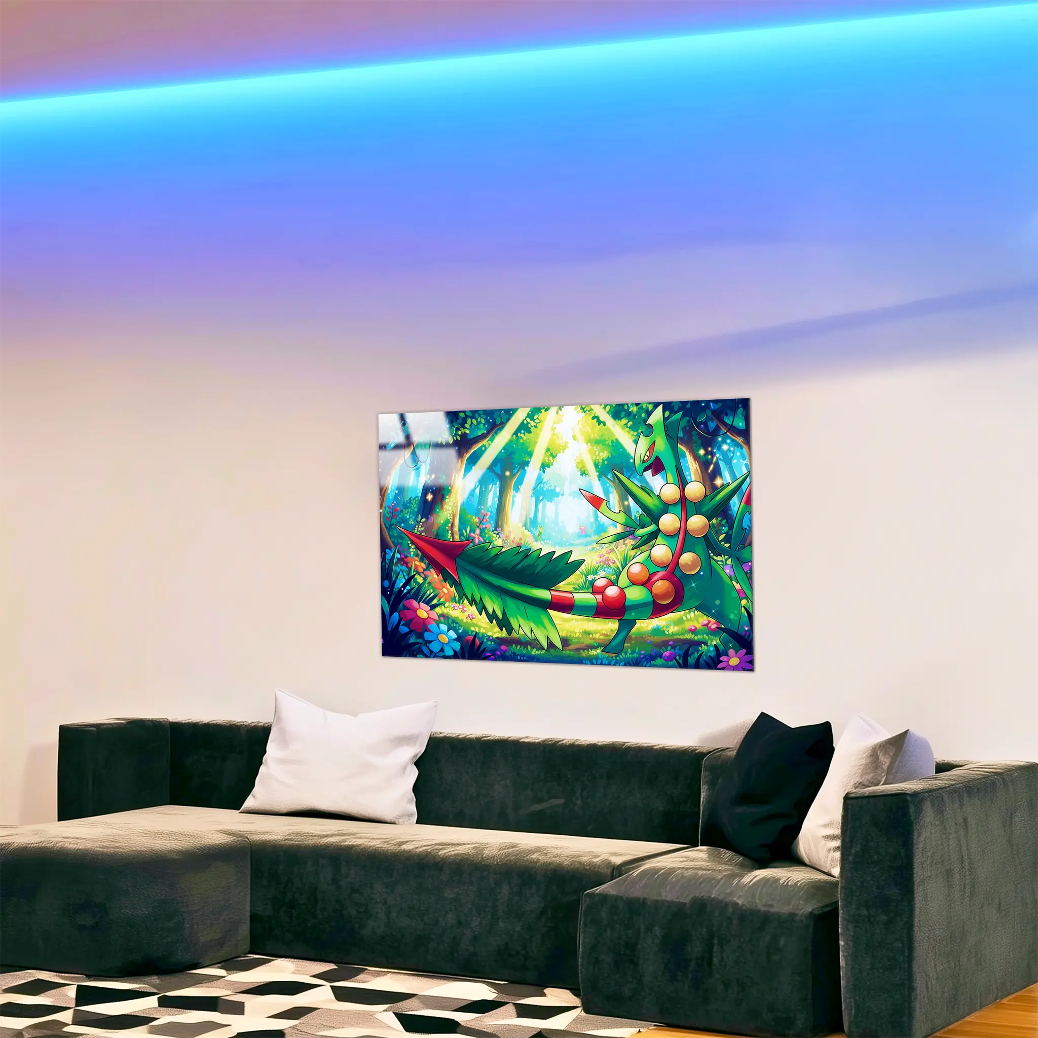 tableau-pokemon-jungko-paysage-dans-le-salon | DreamWay