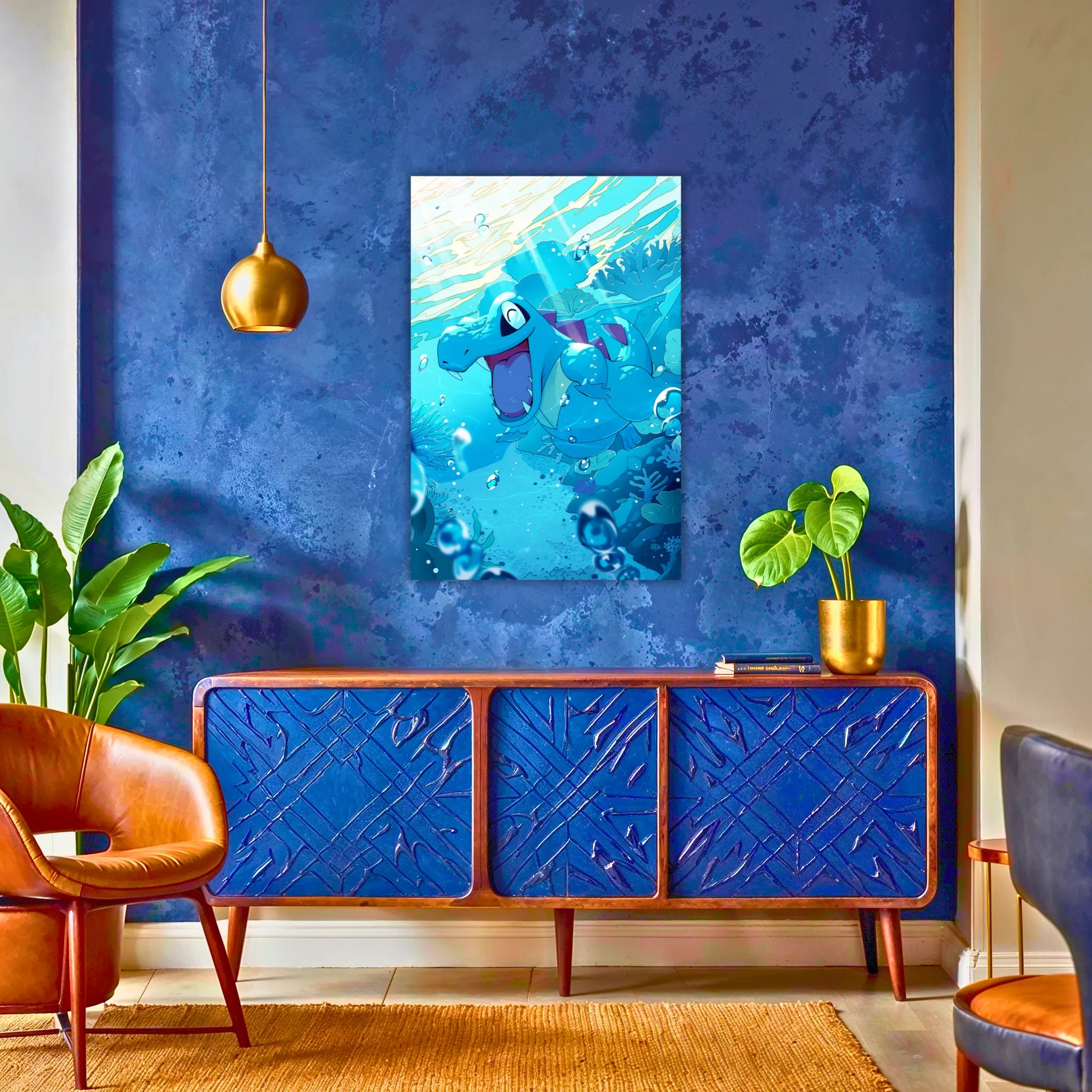 Tableau Pokémon Kaiminus Dans L'Eau