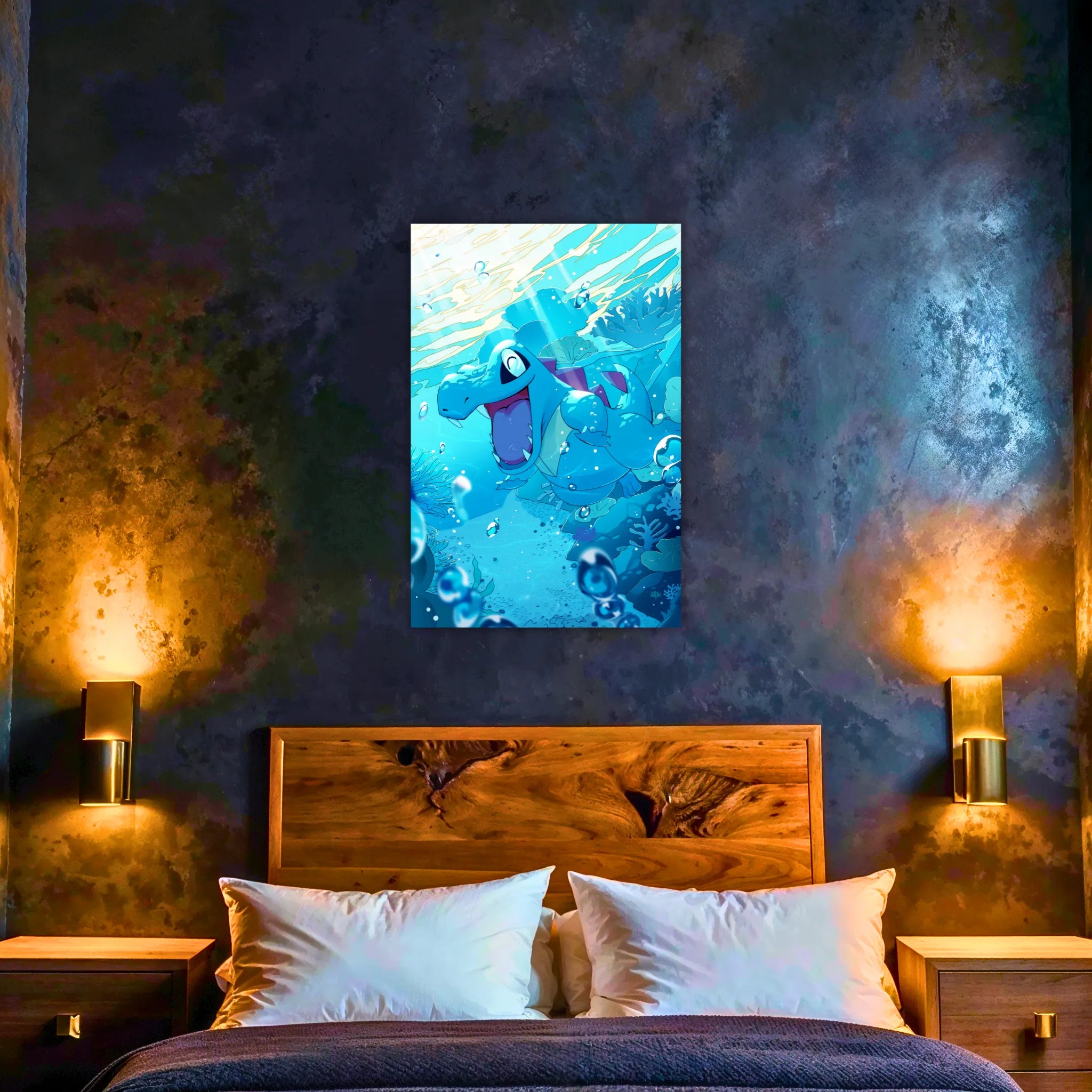 Tableau Pokémon Kaiminus Dans L'Eau