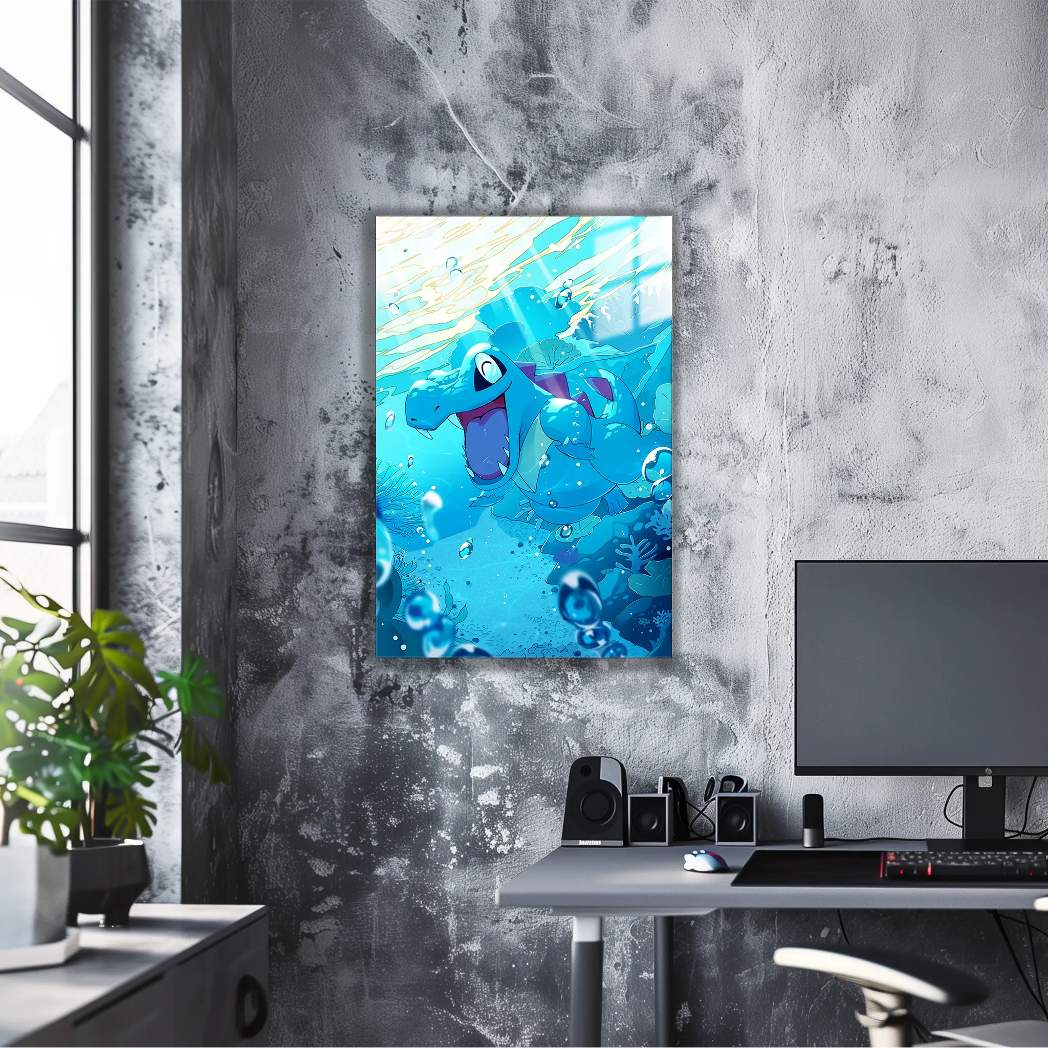 Tableau Pokémon Kaiminus Dans L'Eau