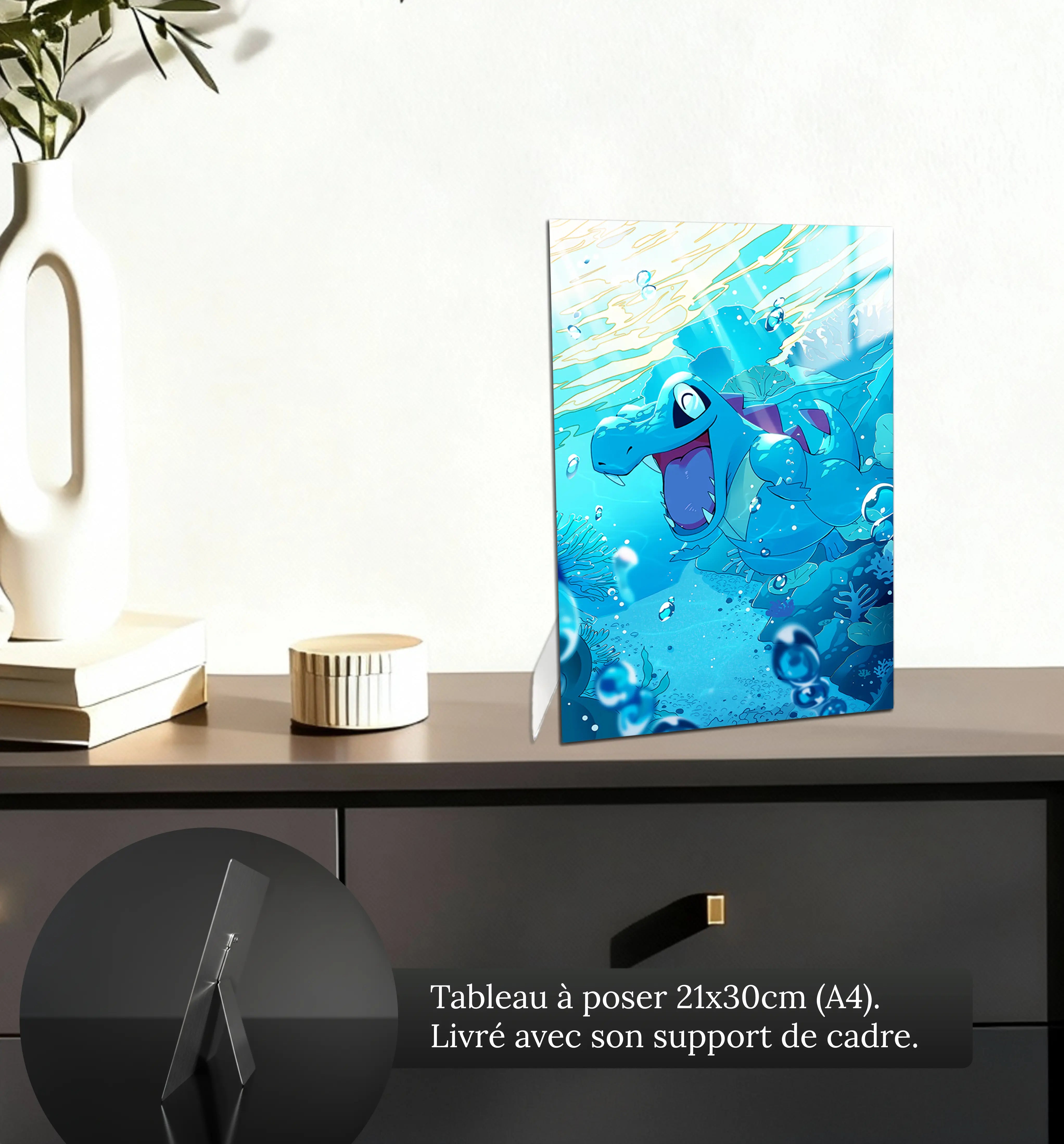 tableau-pokemon-kaiminus-dans-l-eau-petit-format-a-poser-sur-meuble | DreamWay