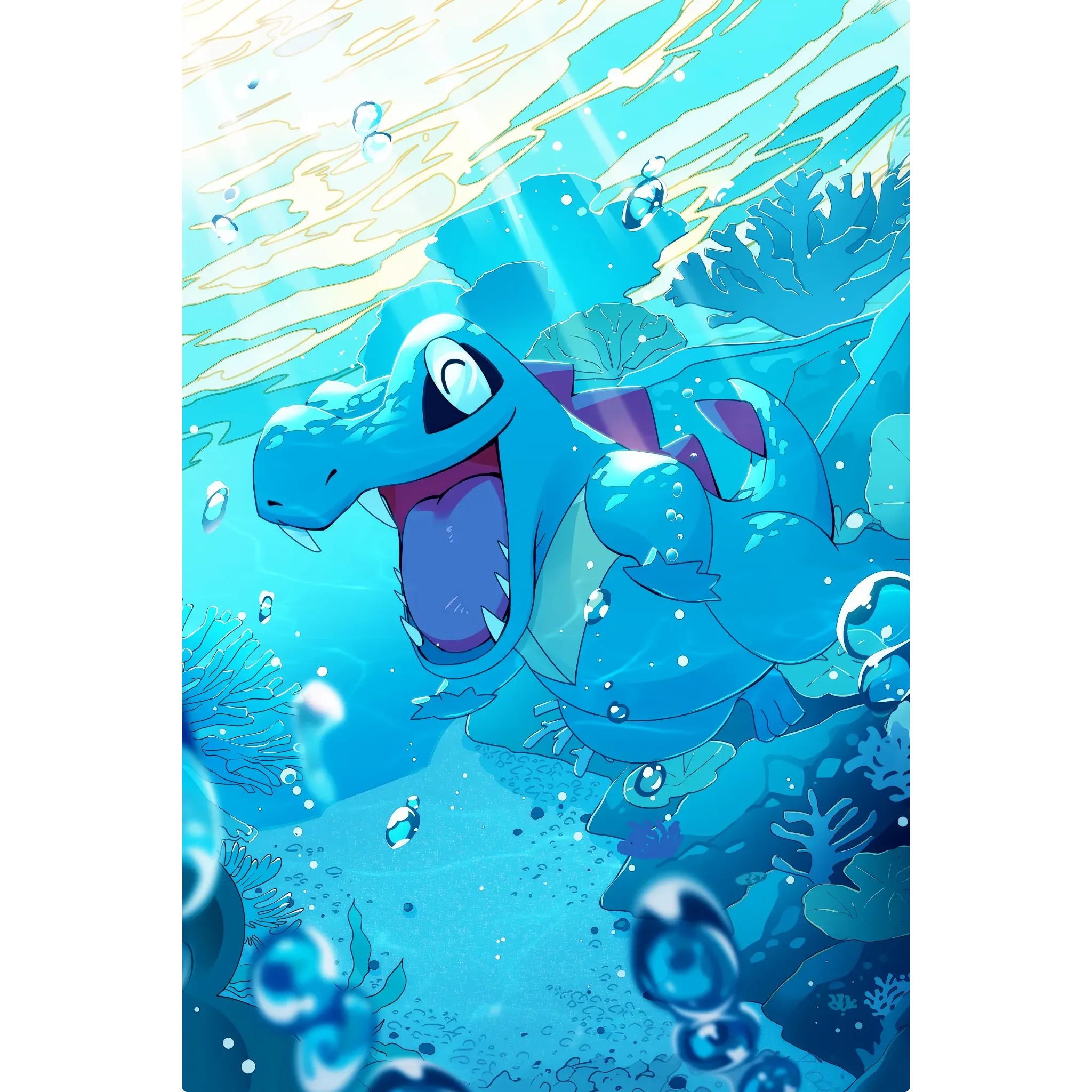 Tableau Pokémon Kaiminus Dans L'Eau