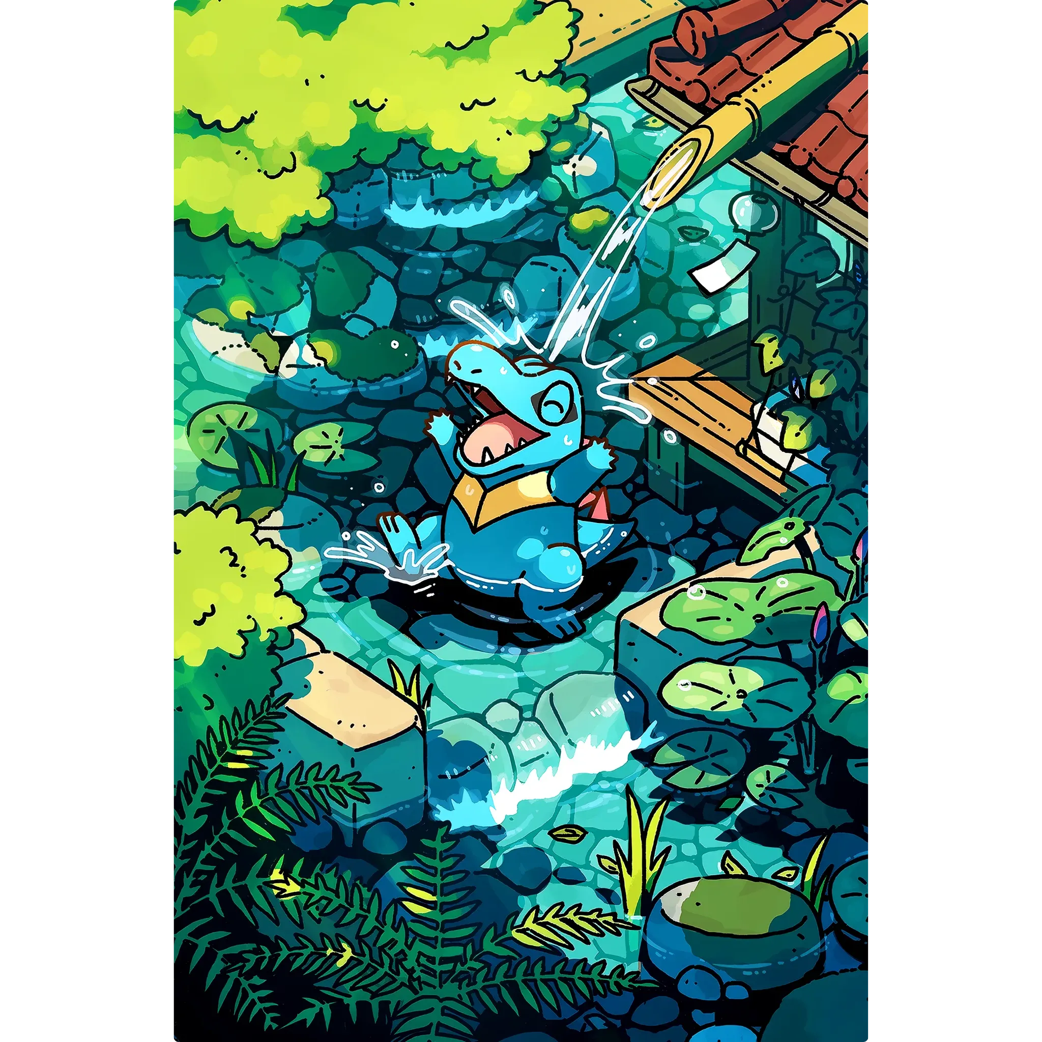 Tableau Pokémon Kaiminus Nature