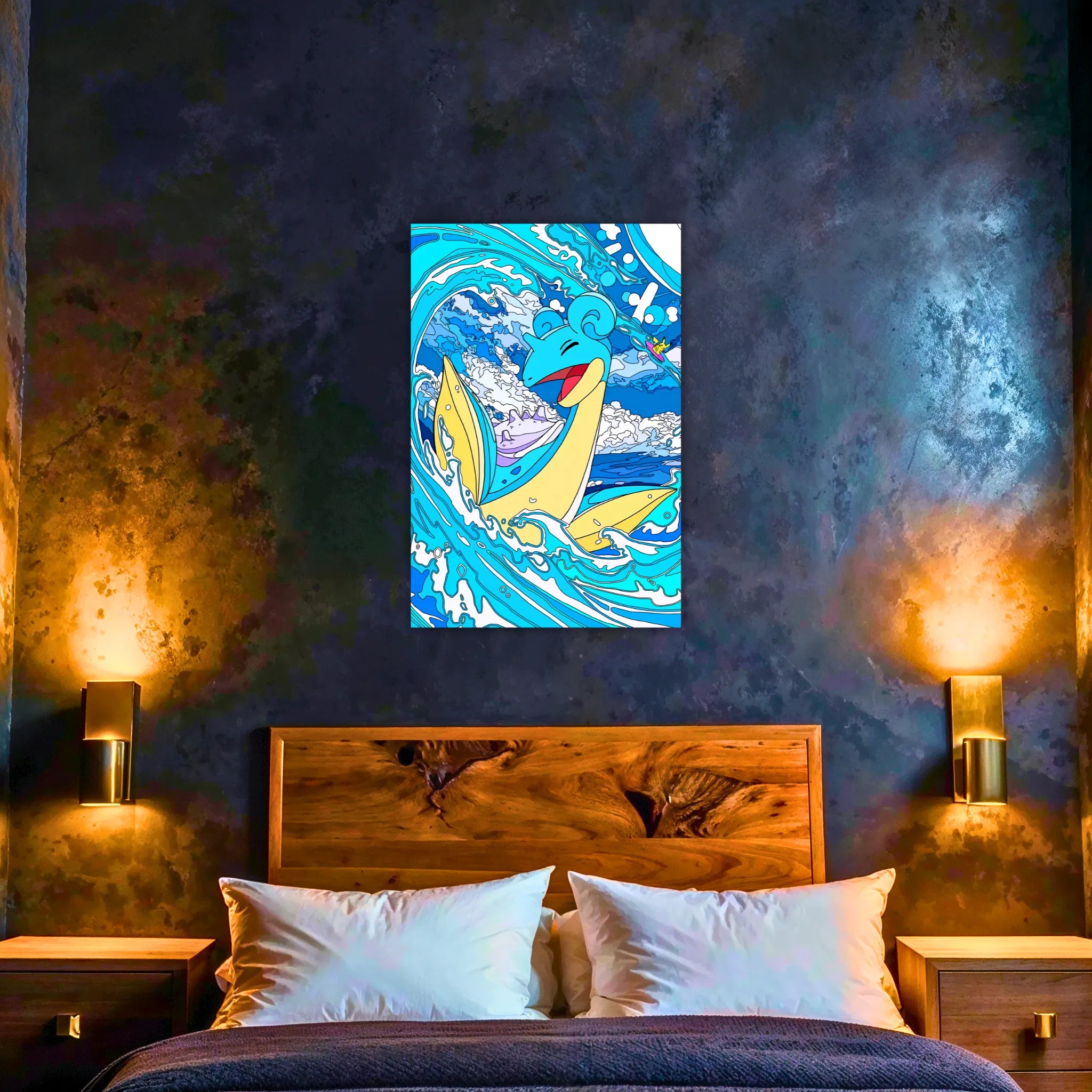 Tableau Pokémon Lokhlass Et Pikachu