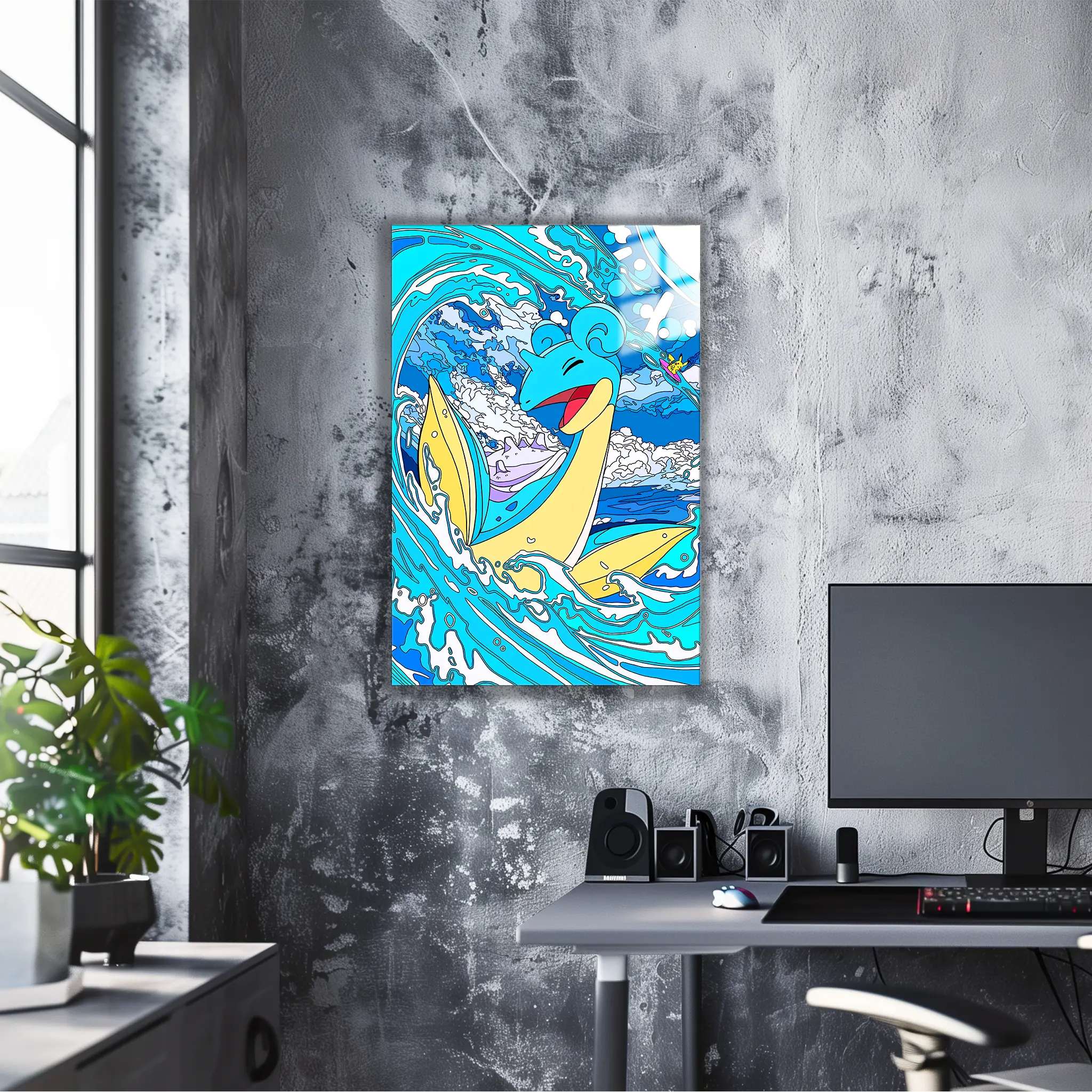 Tableau Pokémon Lokhlass Et Pikachu