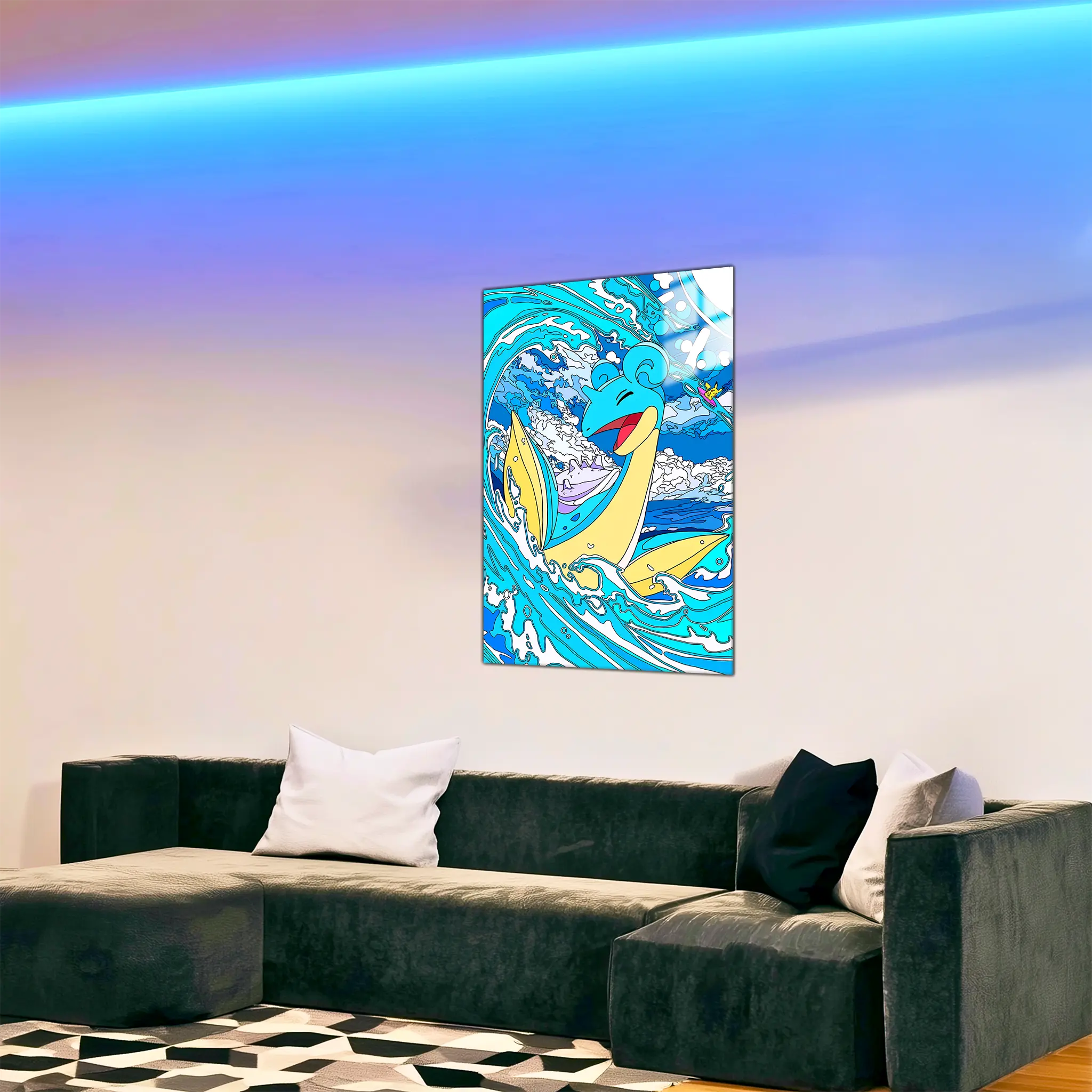 tableau-pokemon-lokhlass-et-pikachu-dans-le-salon | DreamWay